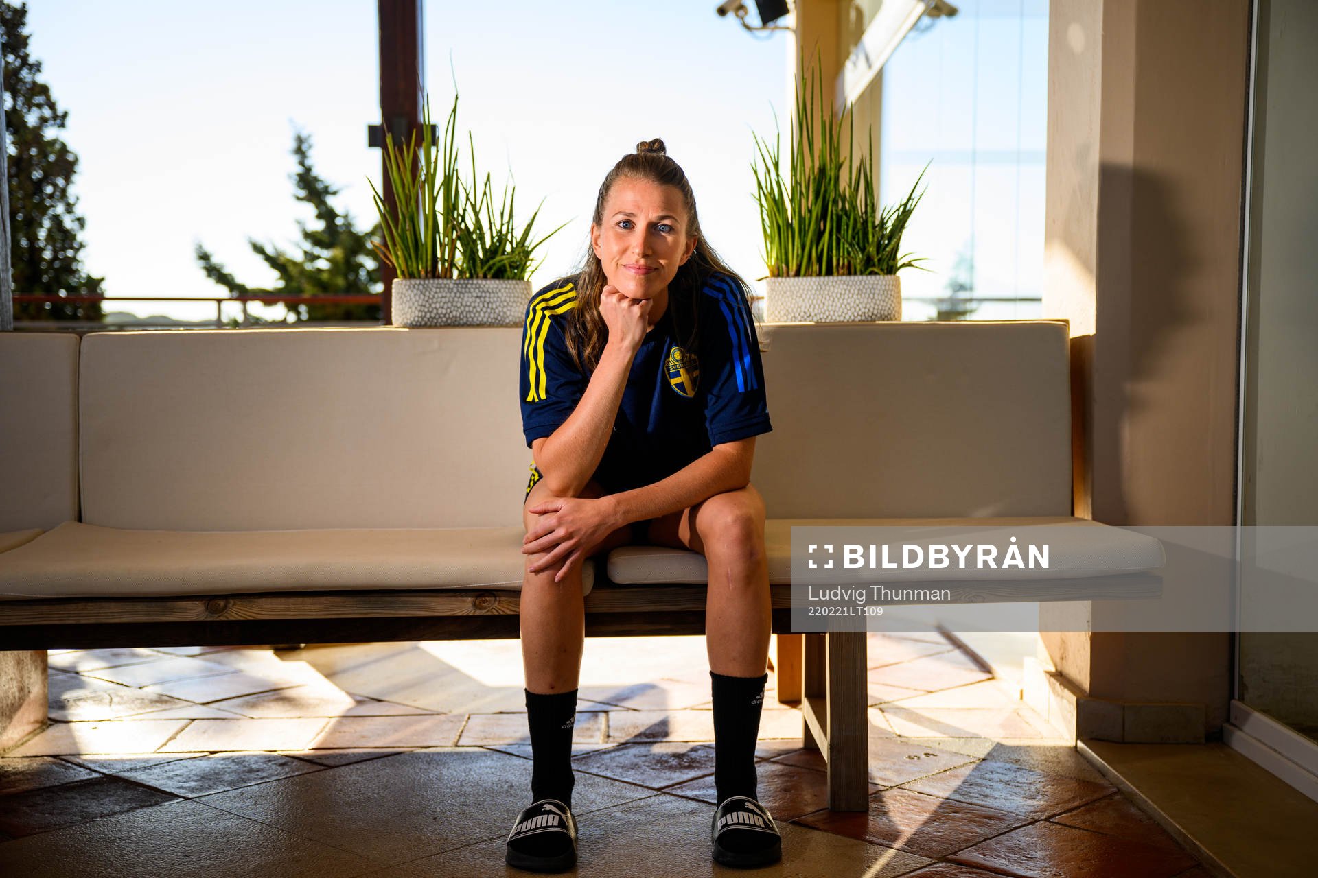 Emma Berglund pose for a portrait