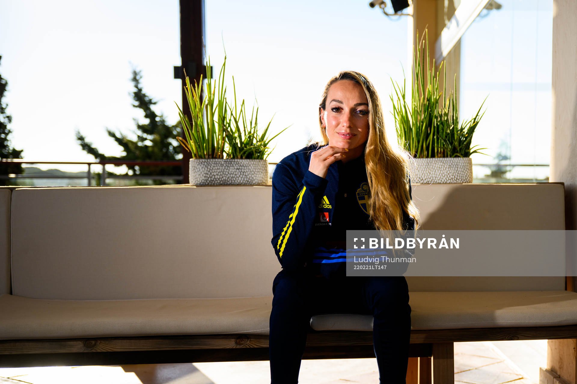 Kosovare Asllani pose for a portrait