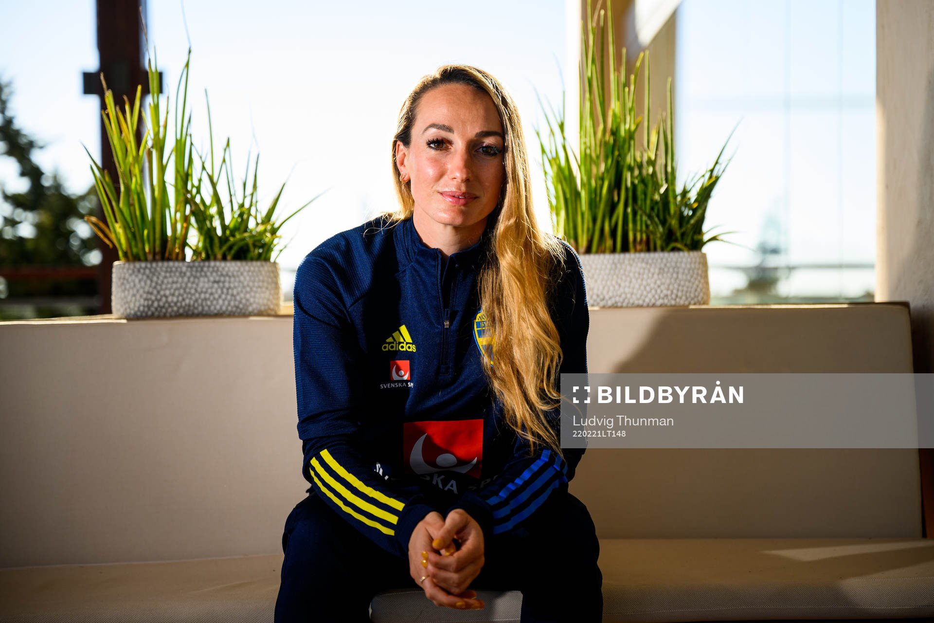 Kosovare Asllani pose for a portrait