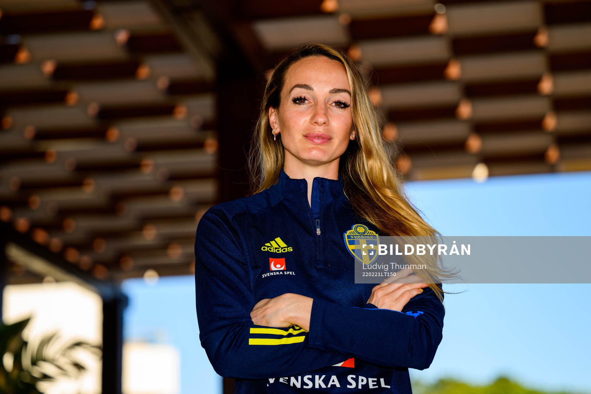 Kosovare Asllani pose for a portrait