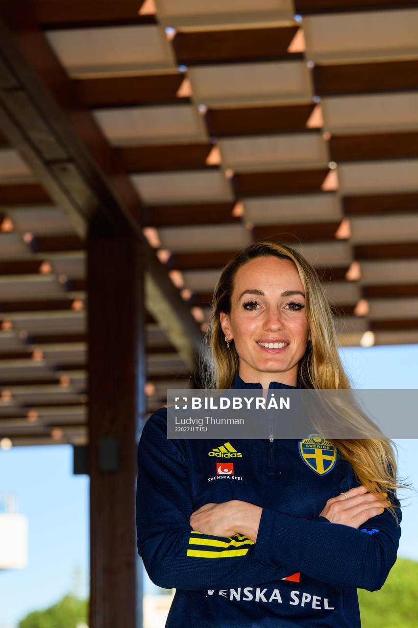Kosovare Asllani pose for a portrait