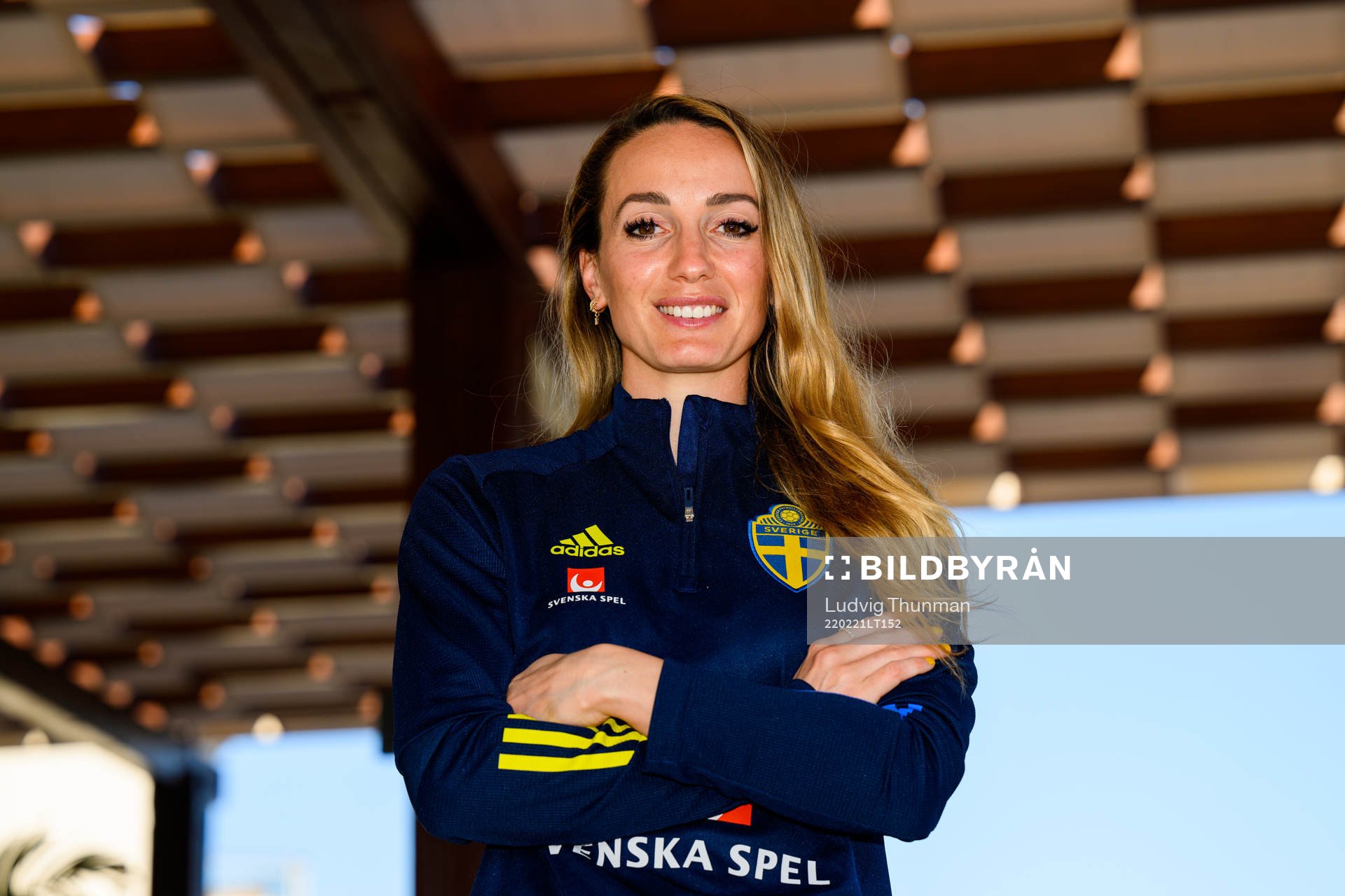 Kosovare Asllani pose for a portrait