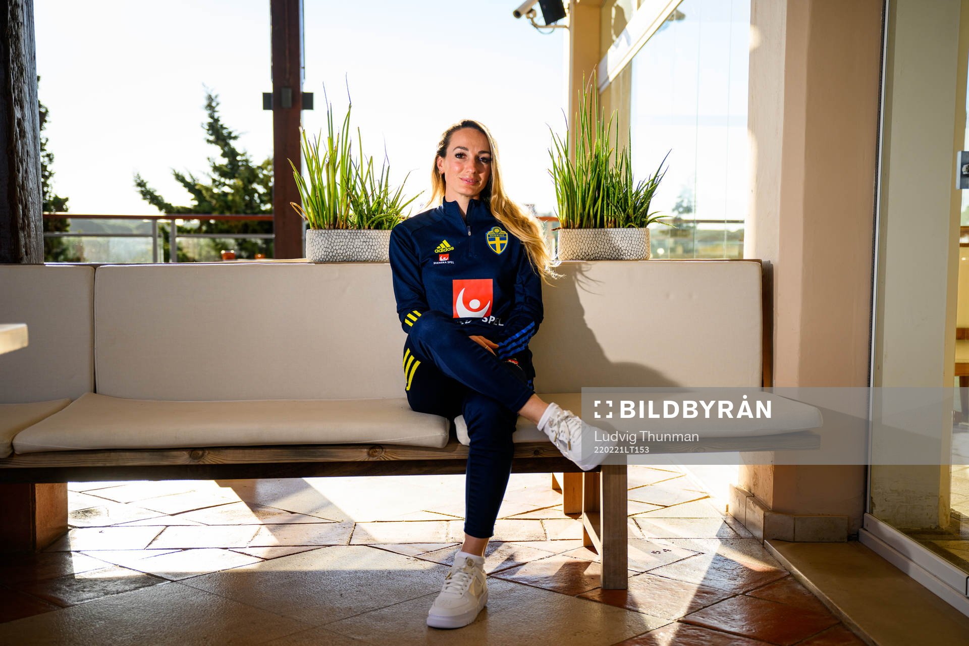 Kosovare Asllani pose for a portrait
