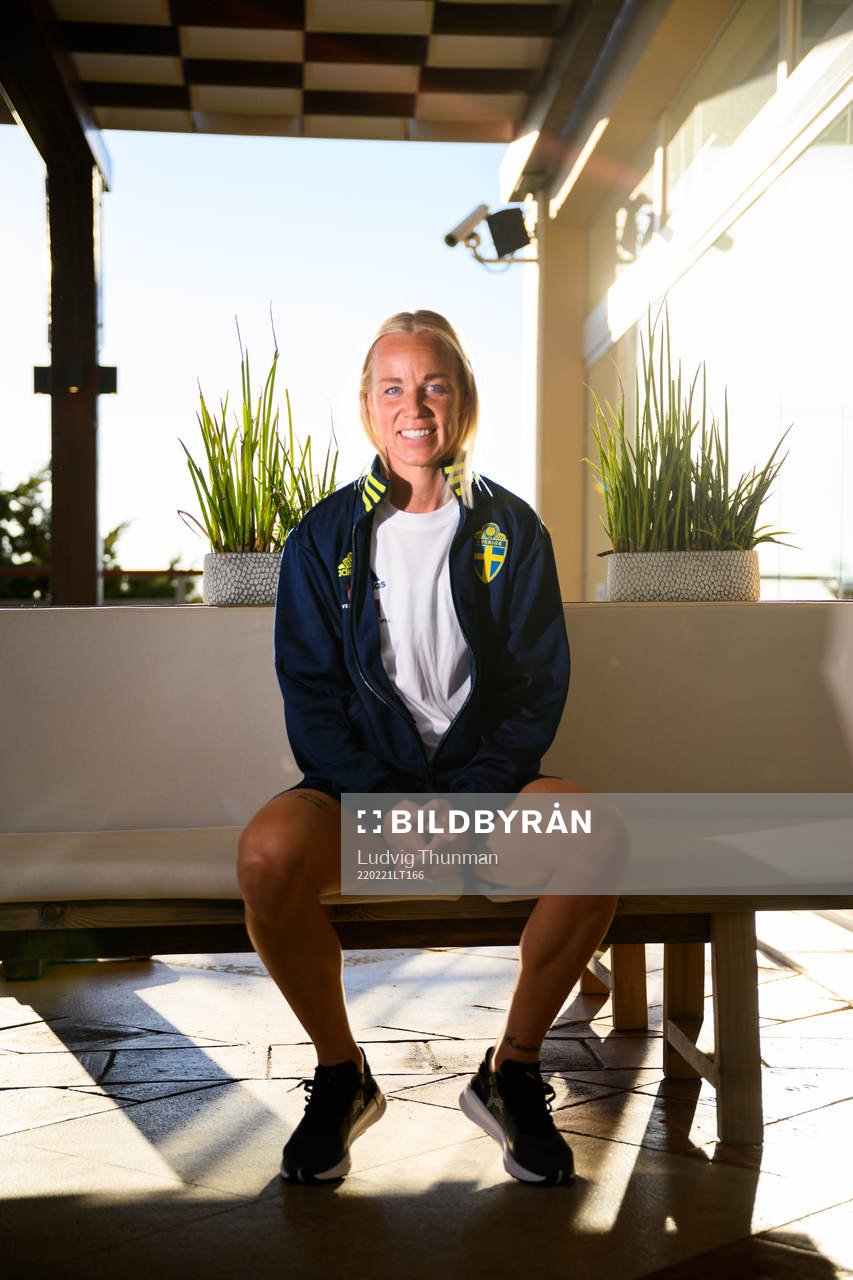 Caroline Seger pose for a portrait