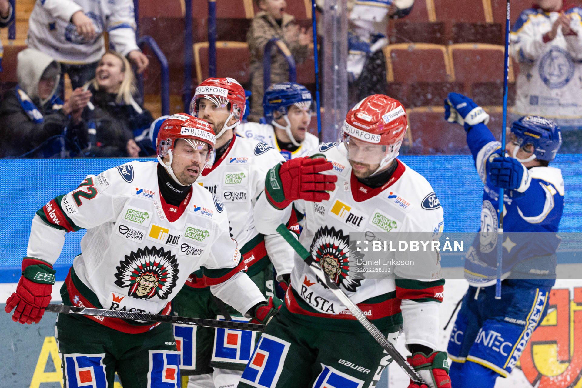 Frölundas Patrik Carlsson och Anders Grönlund deppar