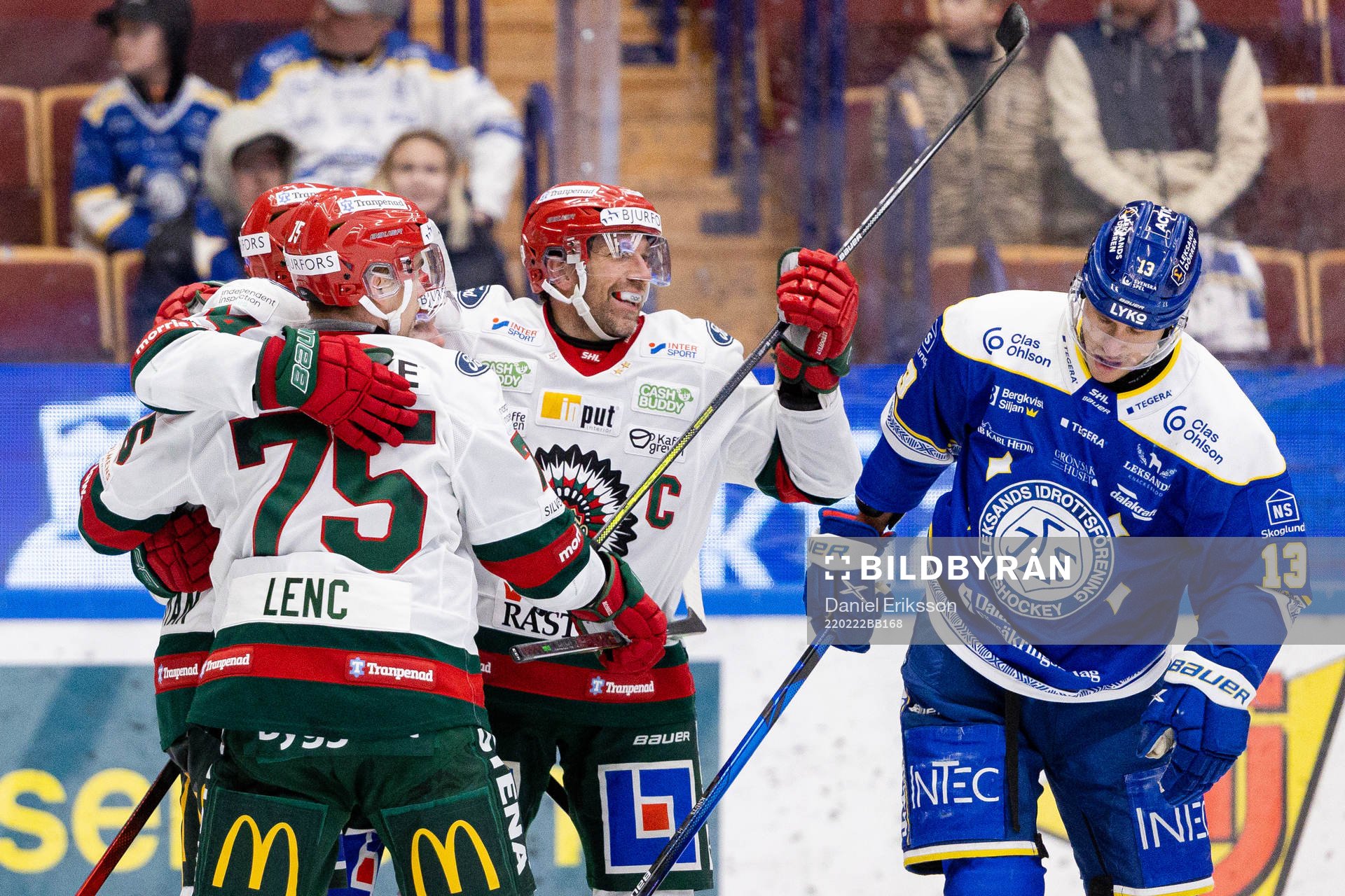 Frölundas Joel Lundqvist jublar