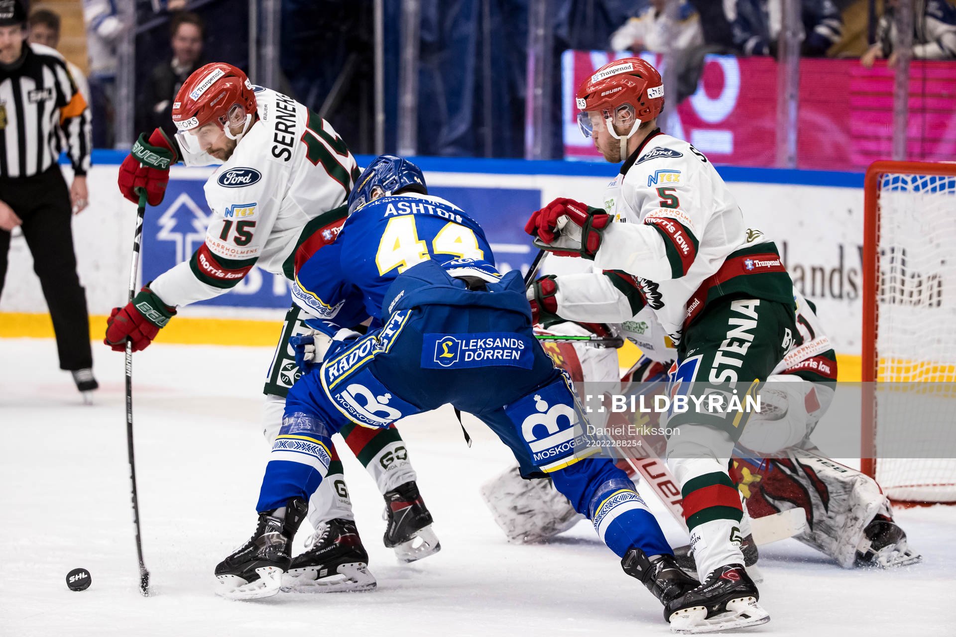 Frölundas Anders Grönlund och Leksands Carter Ashton och