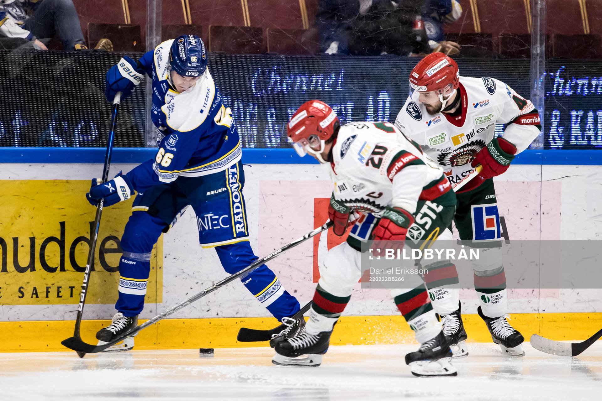 Leksands Nils Åman och Frölundas Joel Lundqvist och