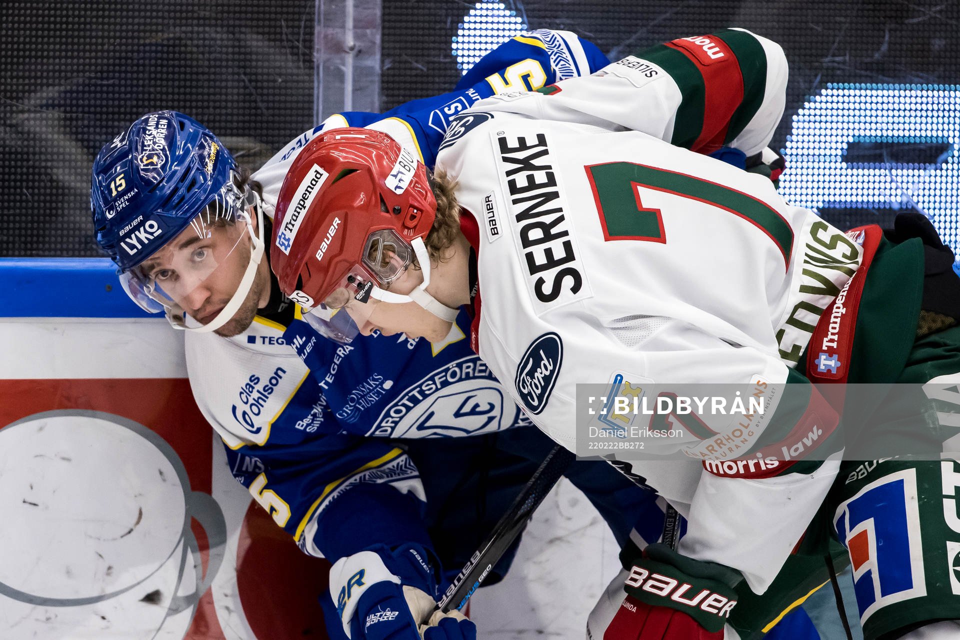 Leksands Max Veronneau och Frölundas Simon Edvinsson