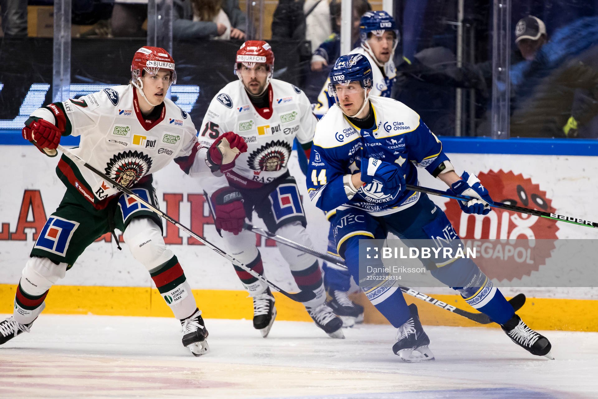 Frölundas Simon Edvinsson och Leksands Carter Ashton