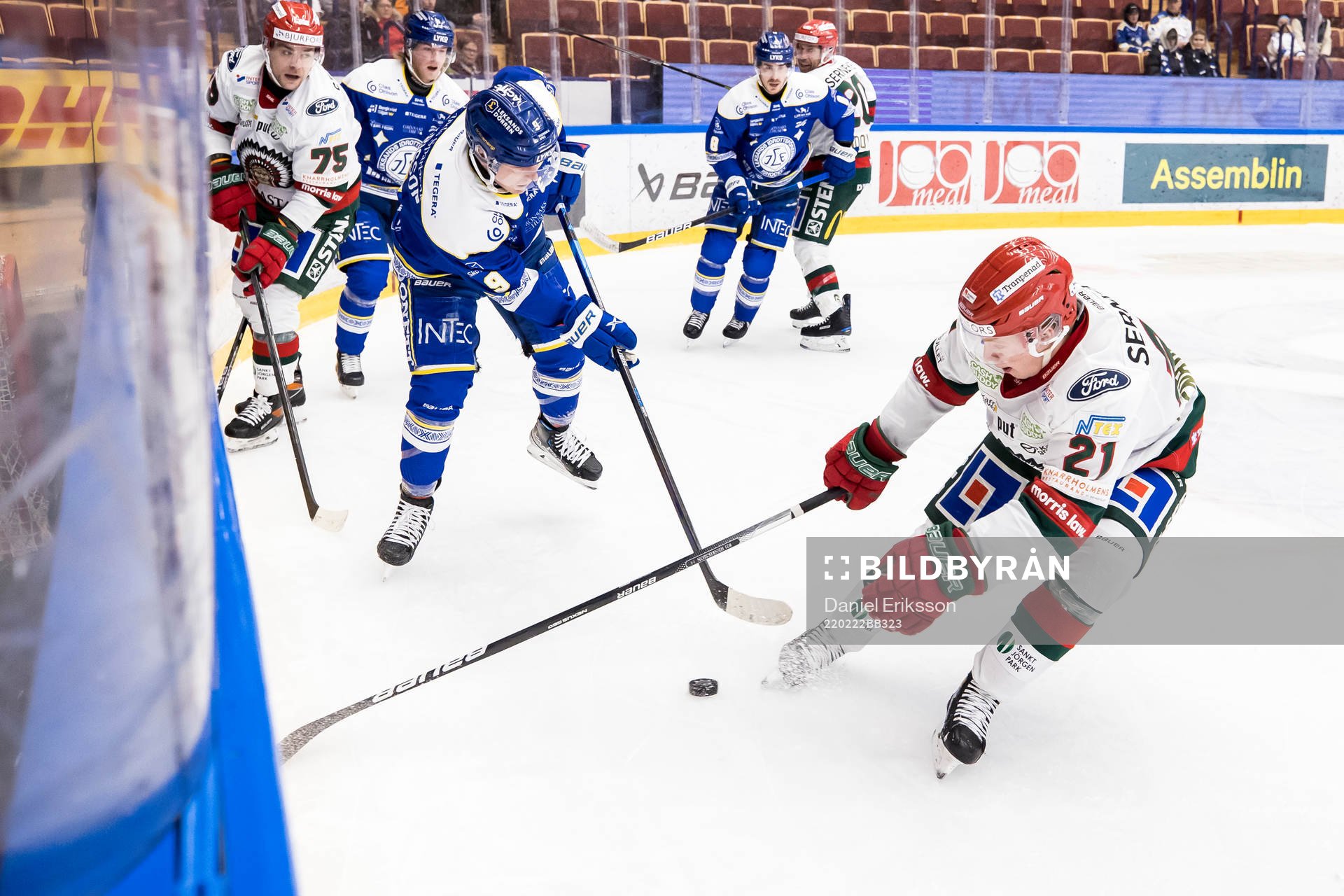 Leksands Patrik Zackrisson och Frölundas Karl Henriksson