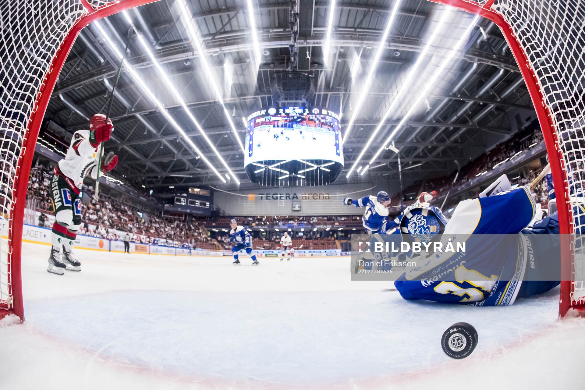 mål bakom Leksands målvakt Kasimir Kaskisuo Frölundas