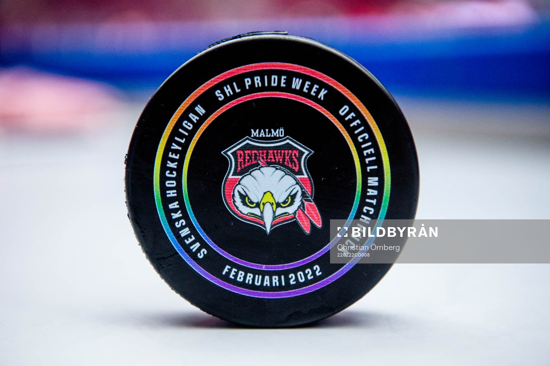 Malmö Redhawks pride-puck