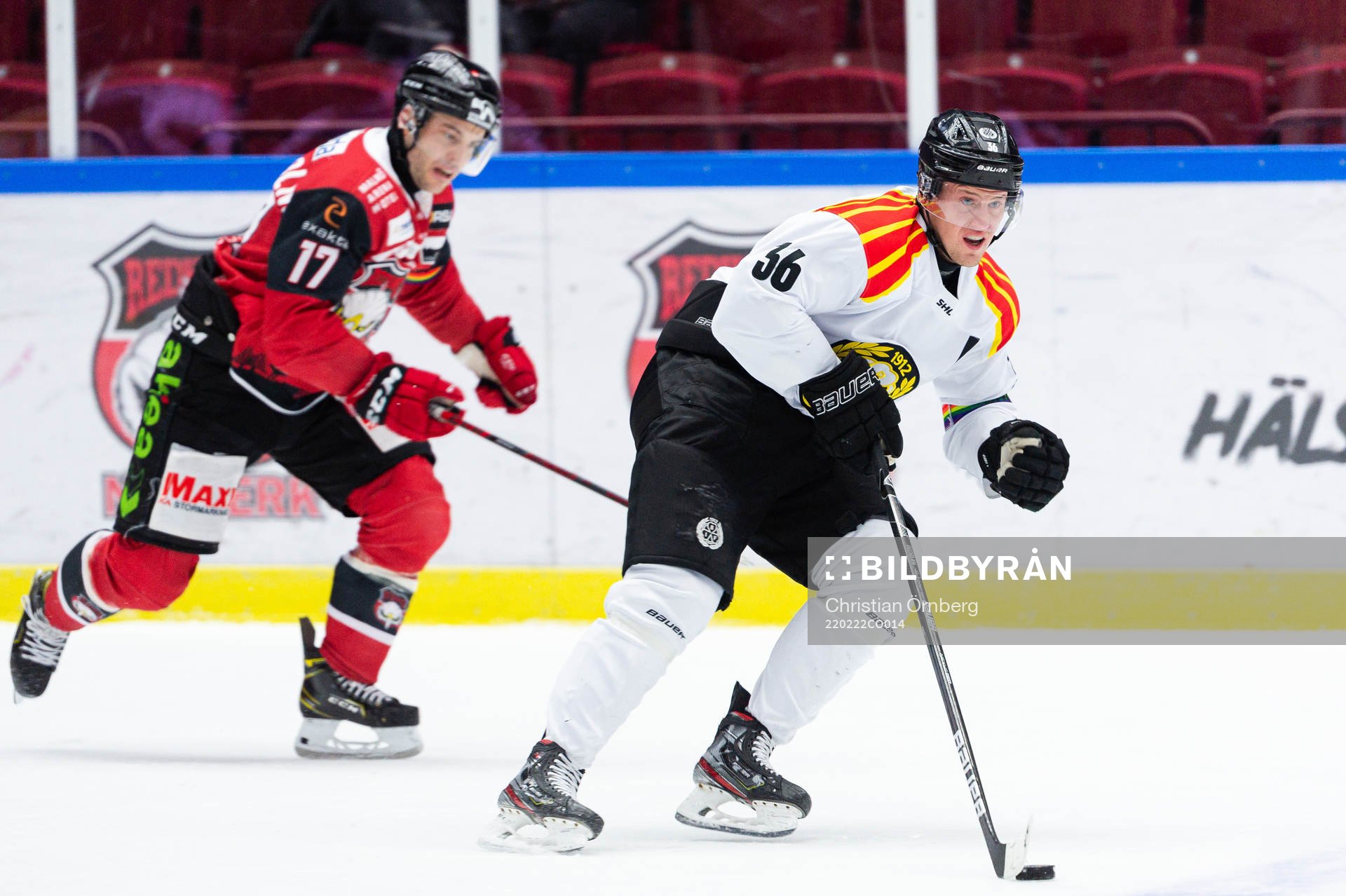 Malmö Redhawks Pathrik Westerholm och Brynäs Linus Ölund
