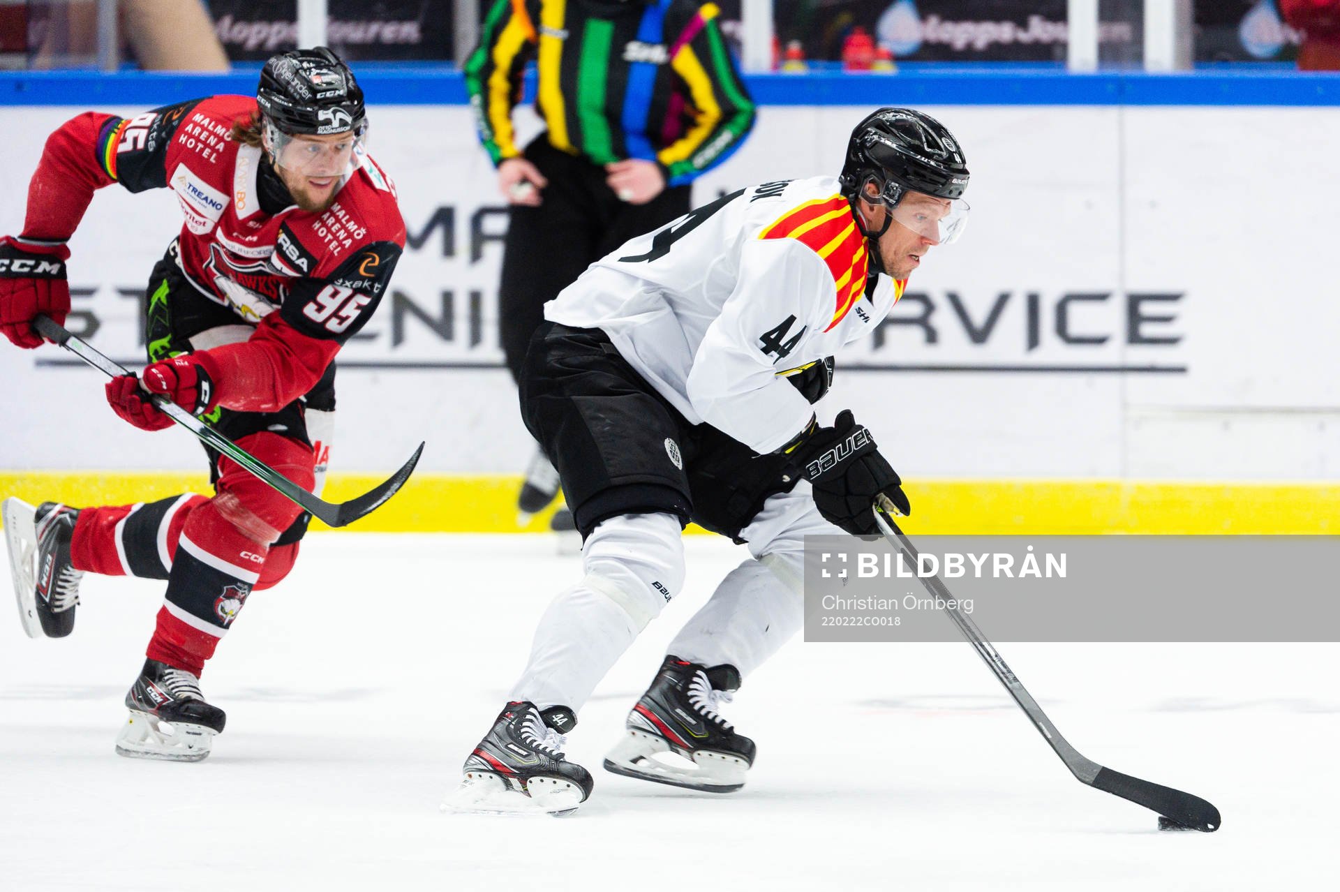 Malmö Redhawks Carl Persson och Brynäs Nicklas Danielsson