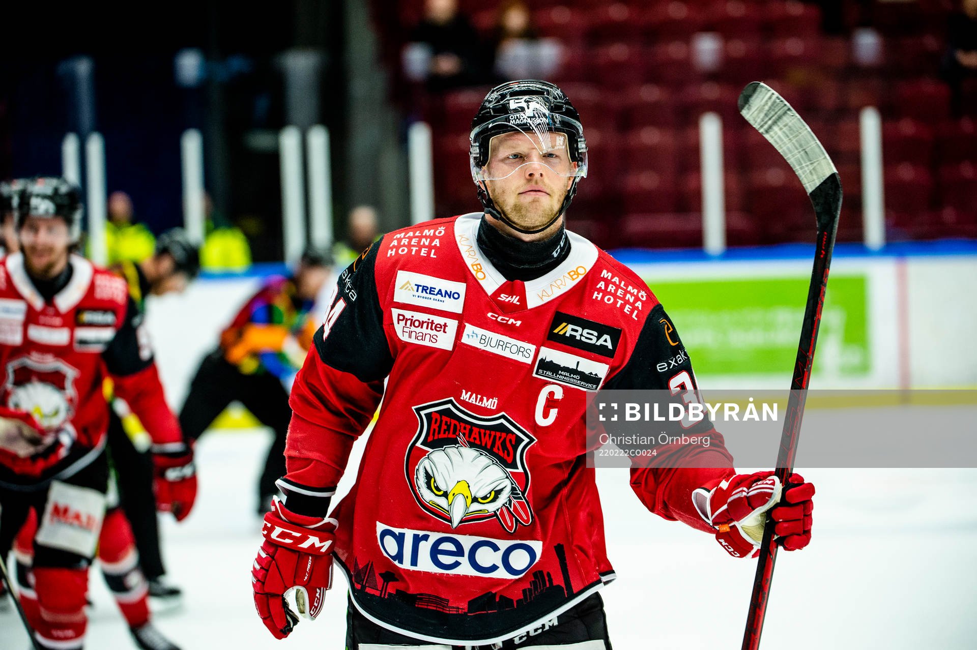 Malmö Redhawks Carl Söderberg jublar