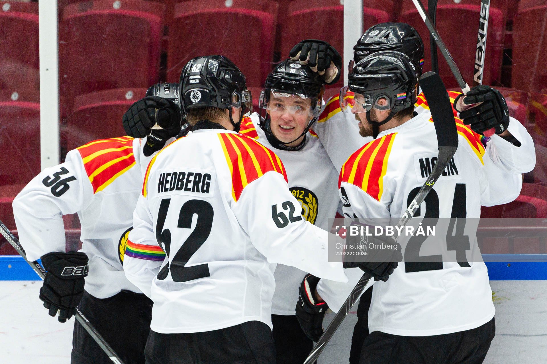 Brynäs Noel Gunler jublar