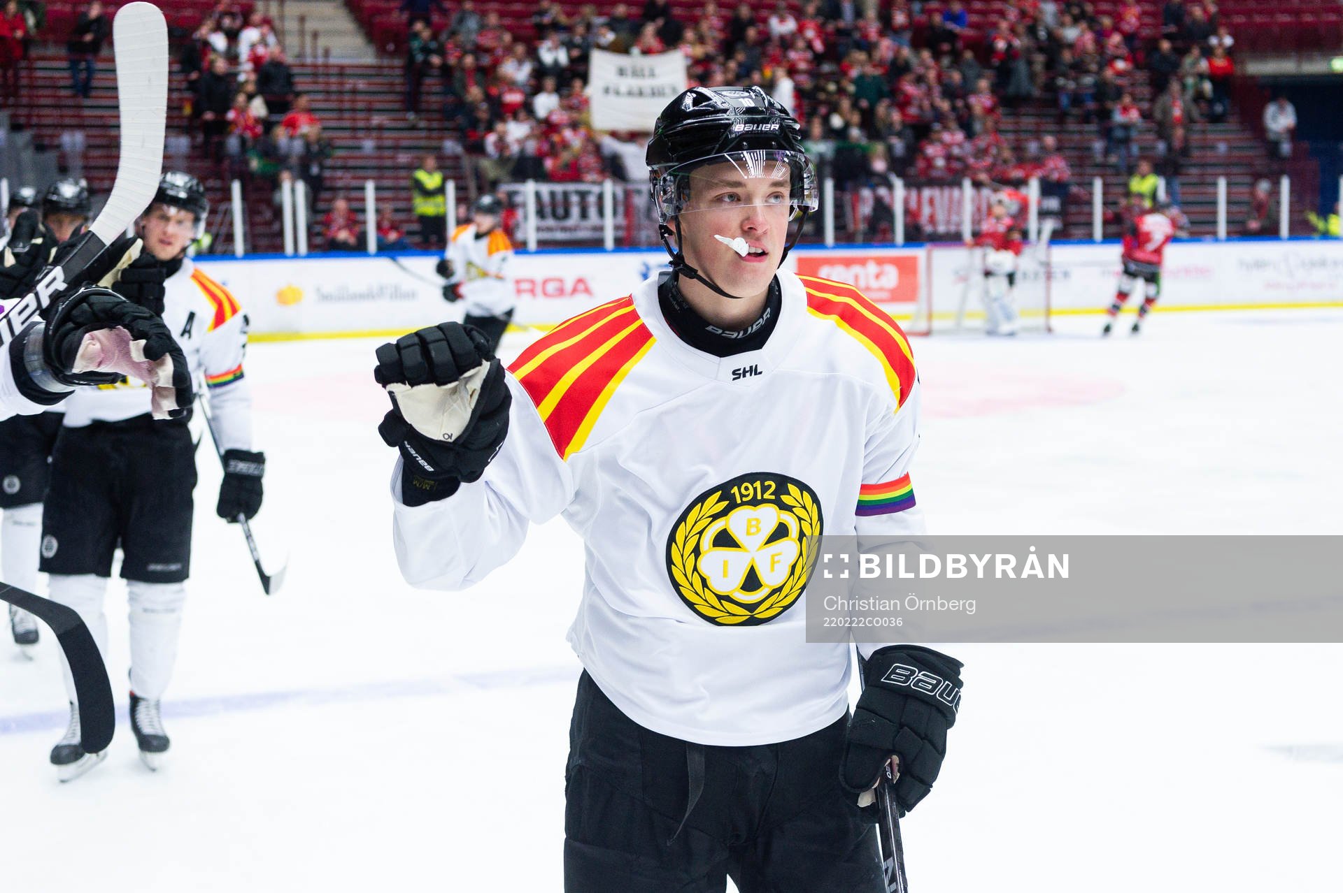 Brynäs Noel Gunler jublar