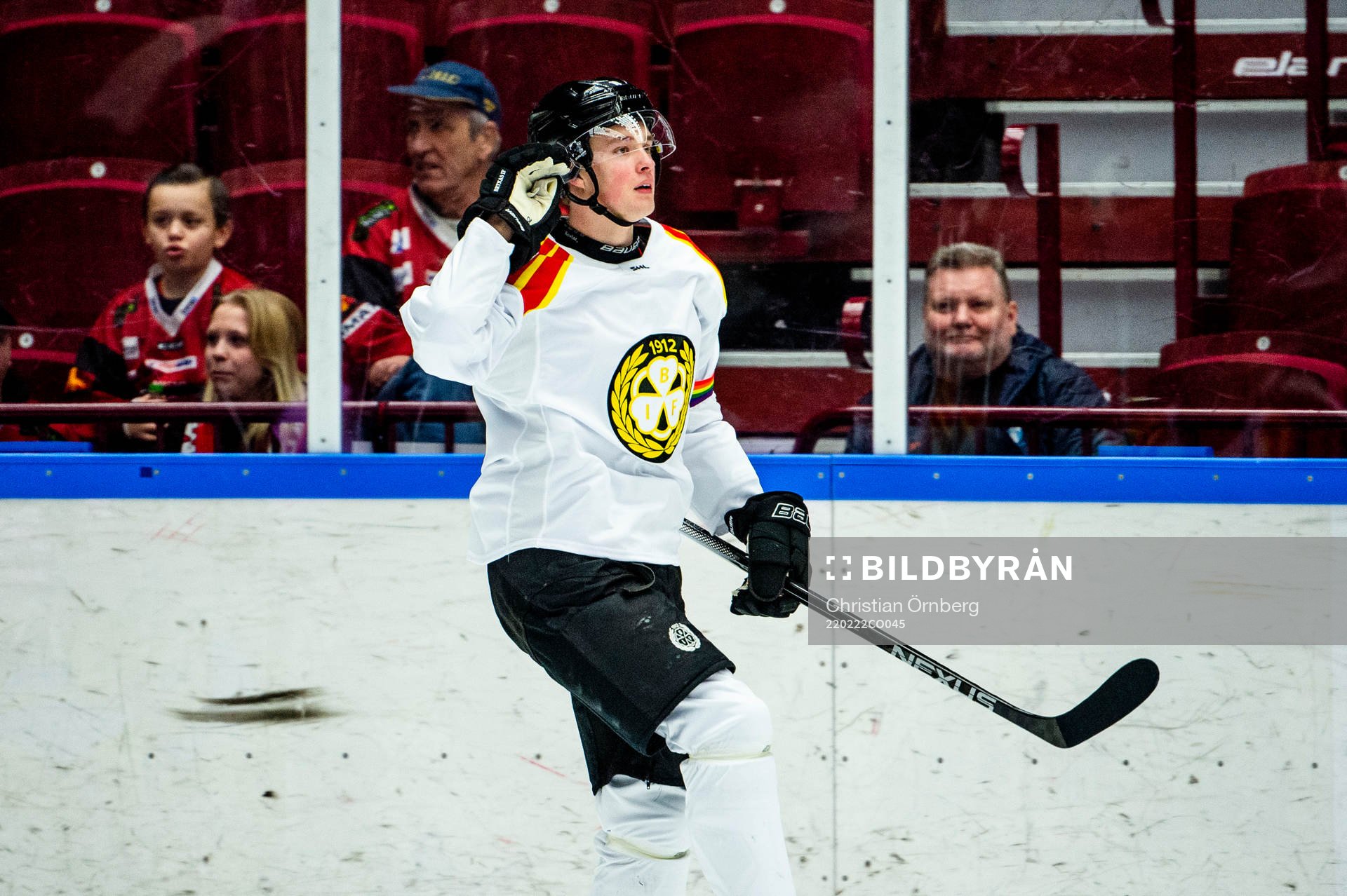 Brynäs Noel Gunler jublar