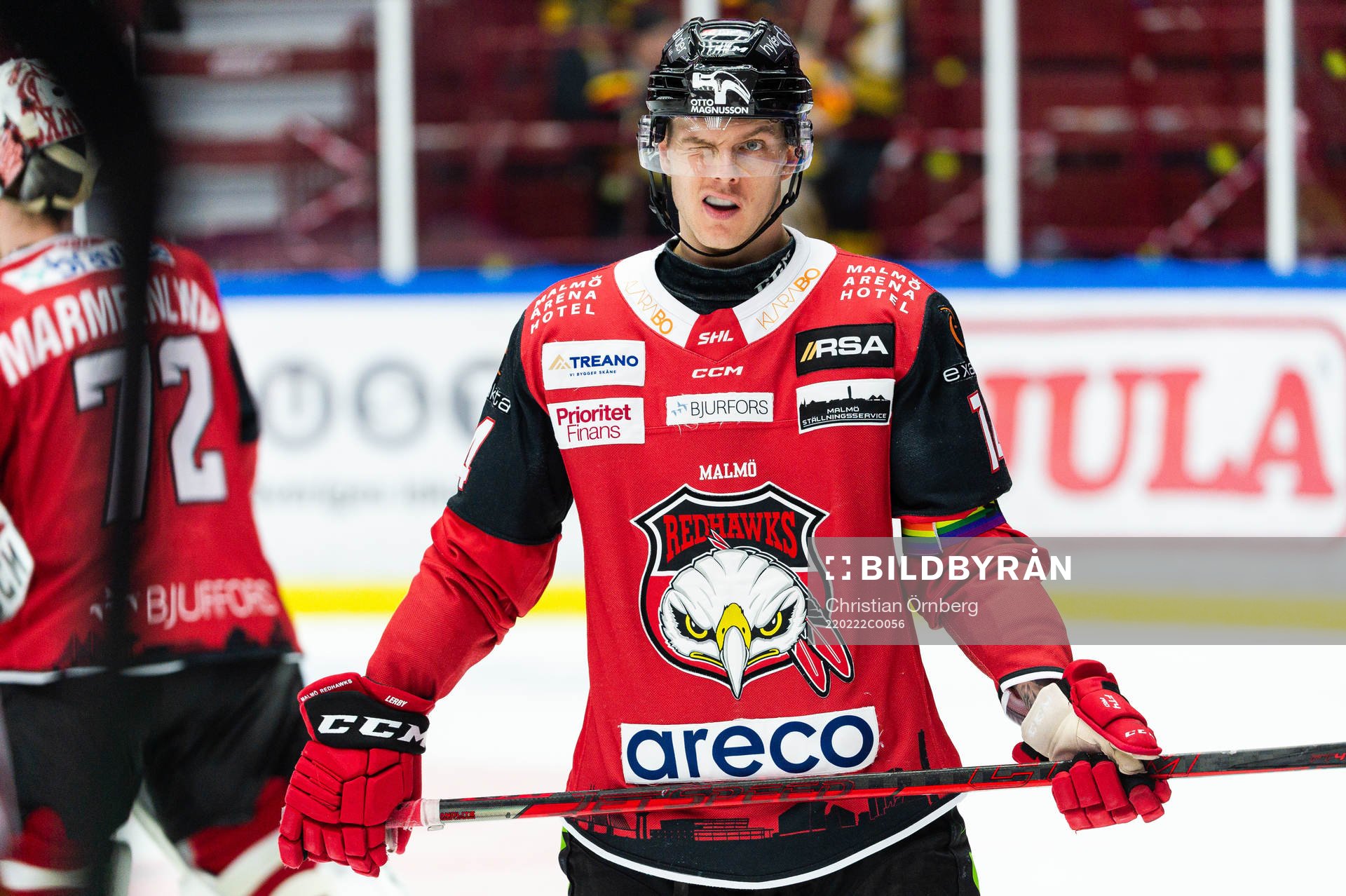 Malmö Redhawks Carl-Johan Lerby deppar
