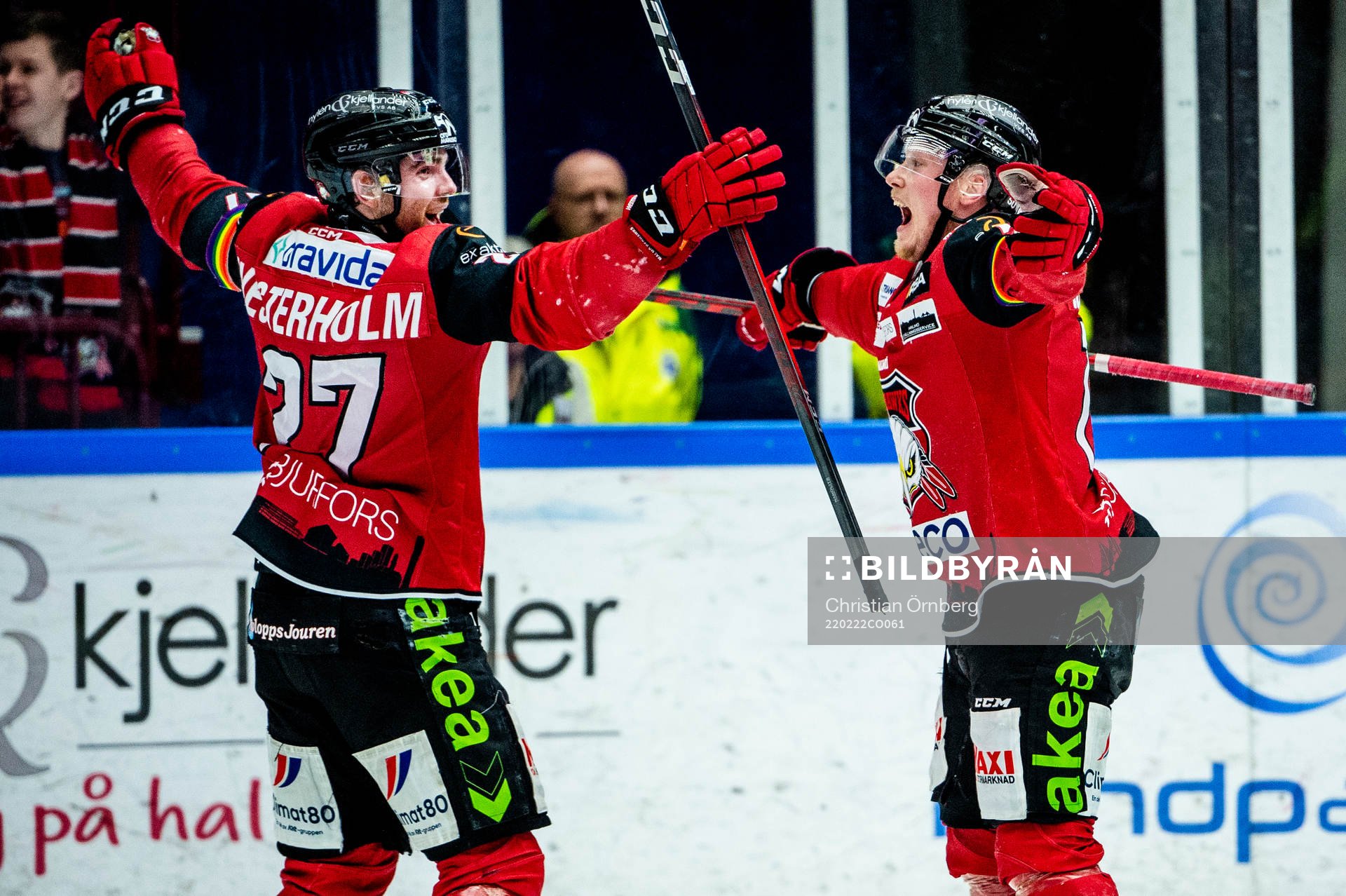 Malmö Redhawks Ponthus Westerholm jublar