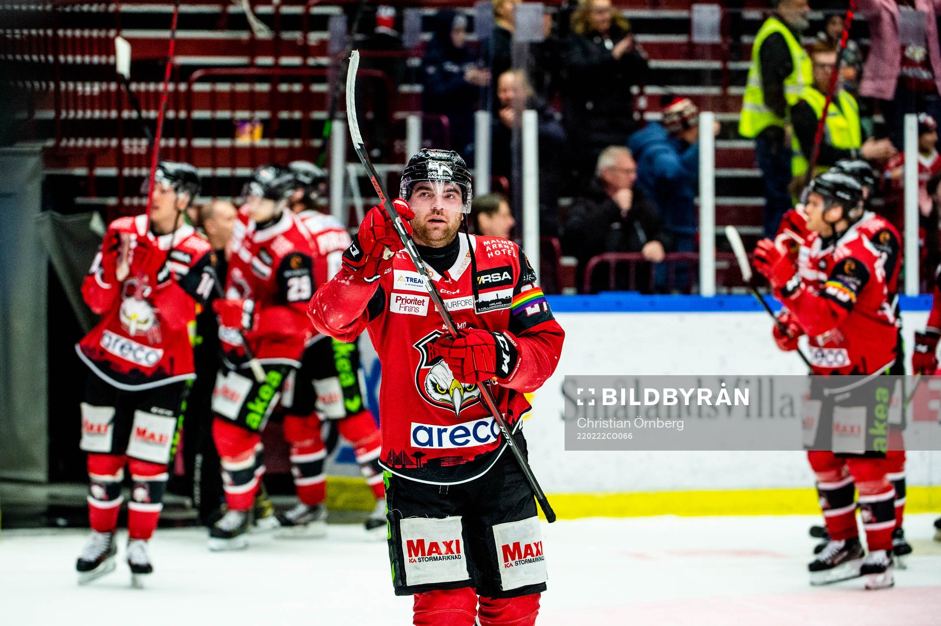 Malmö Redhawks Ponthus Westerholm jublar