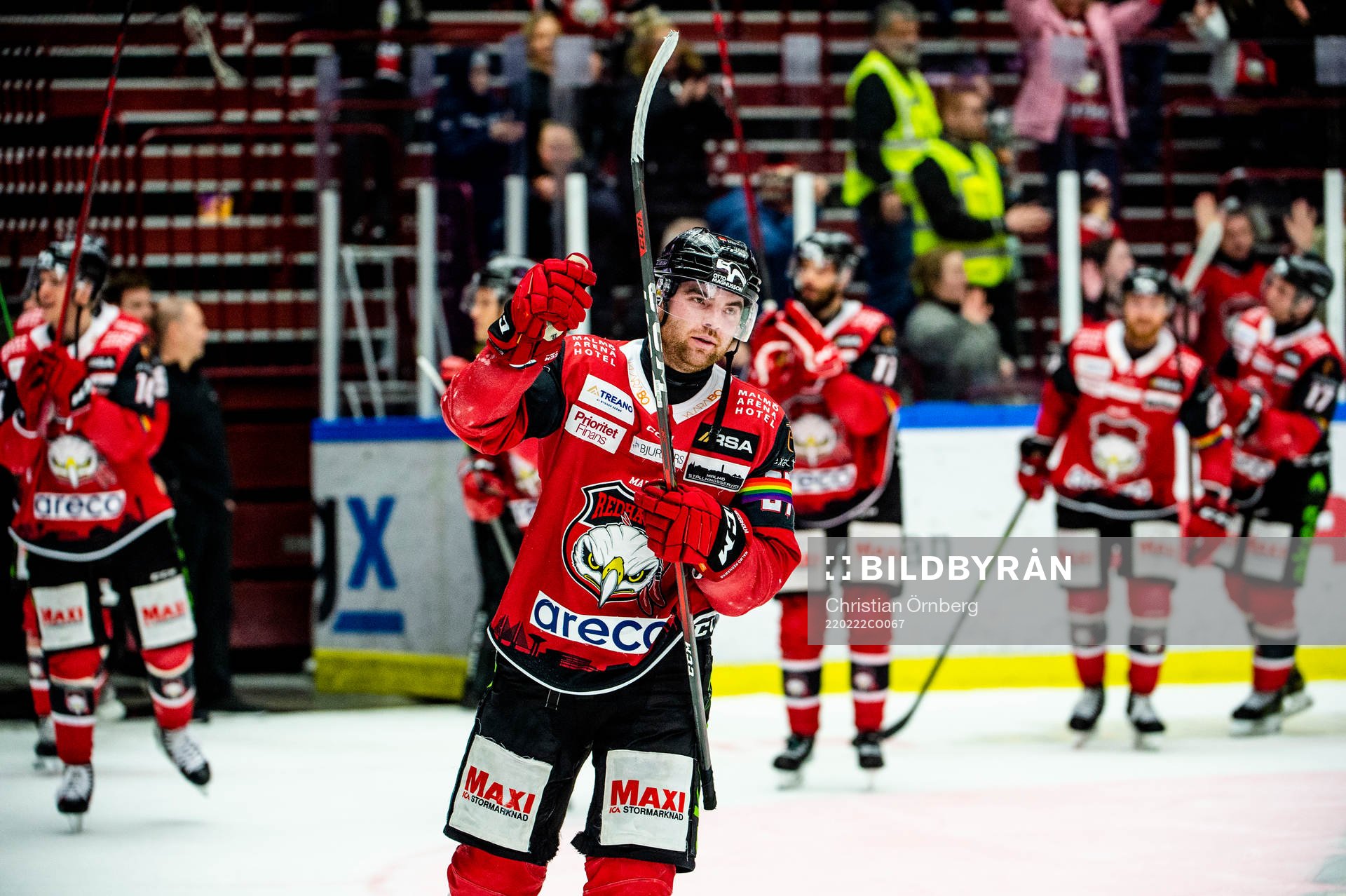 Malmö Redhawks Ponthus Westerholm jublar