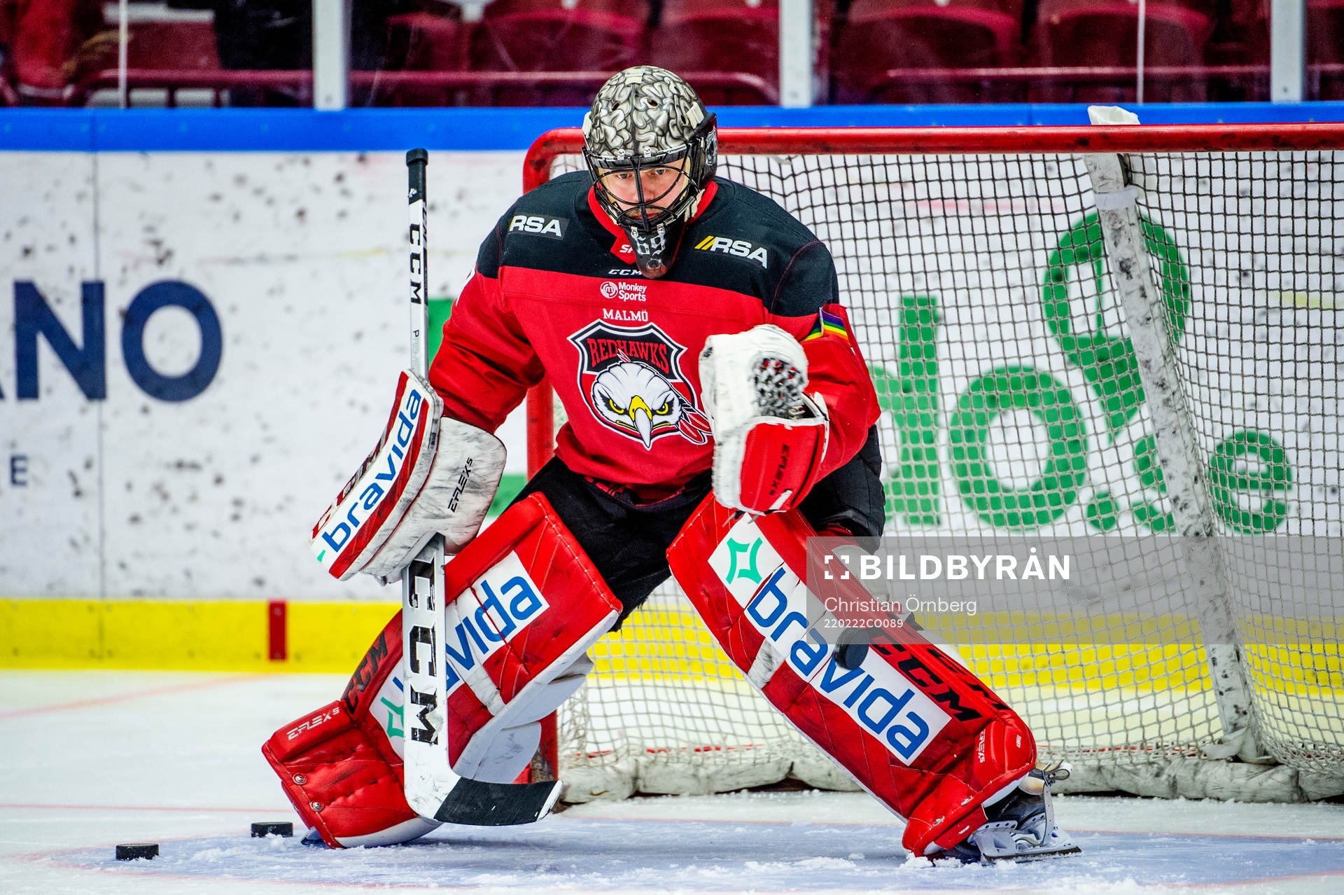 Malmö Redhawks prideambassadör målvakt Oscar Alsenfelt