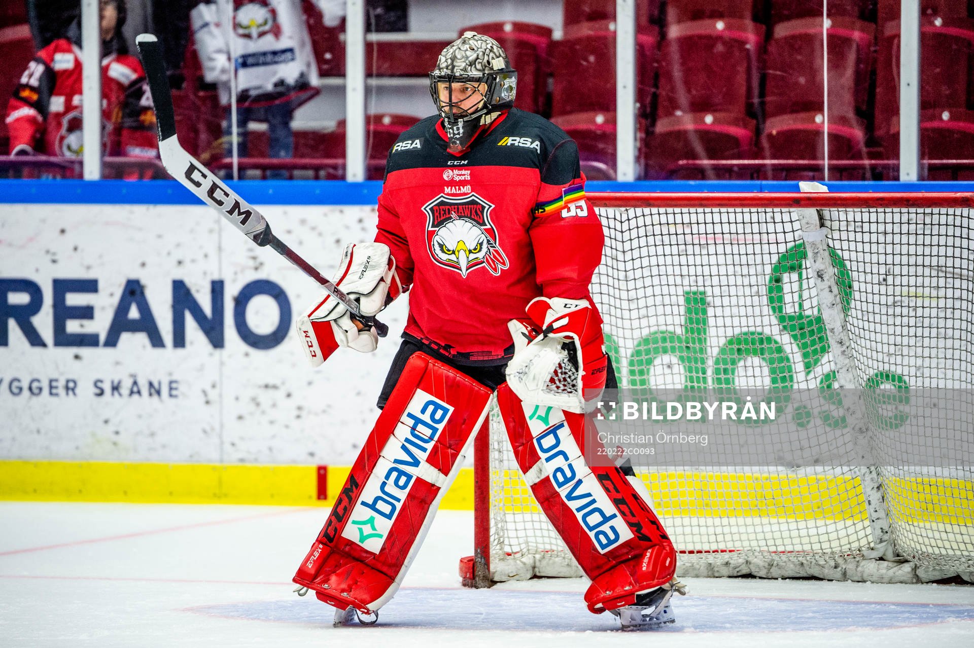 Malmö Redhawks prideambassadör målvakt Oscar Alsenfelt