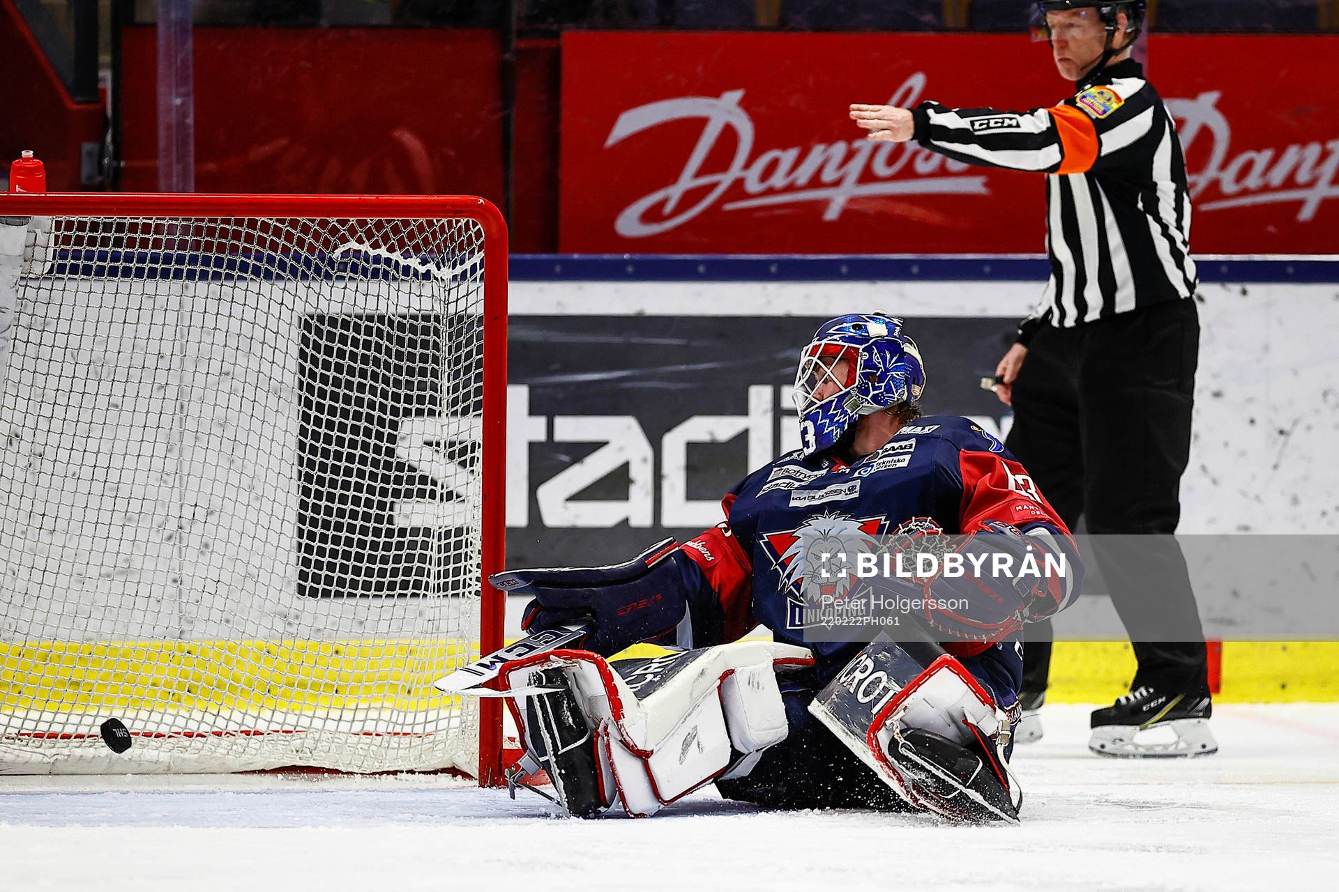 Mål 0-5 av Växjös Tobias Rieder förbi Linköpings