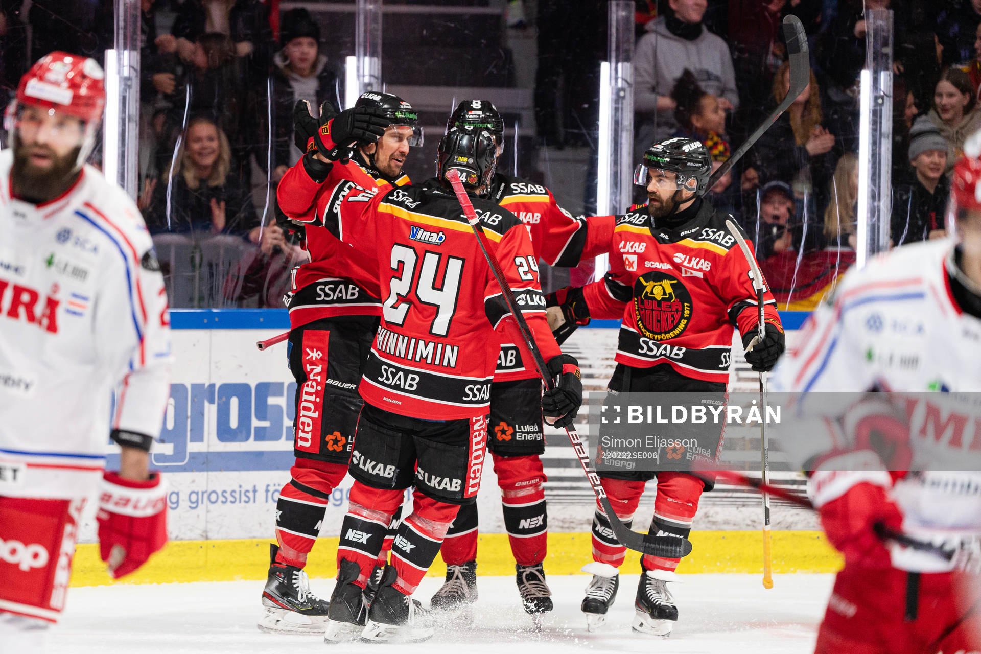 Luleås spelare jublar