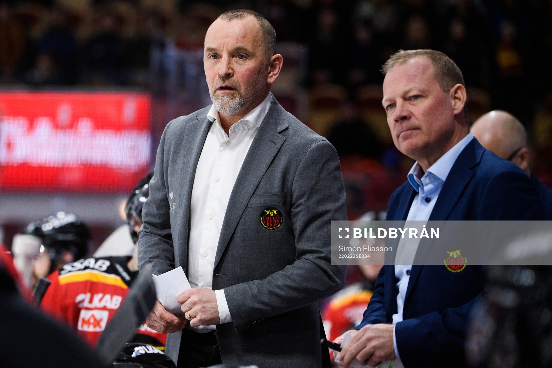 Luleås tränare Thomas Berglund och assisterande tränare