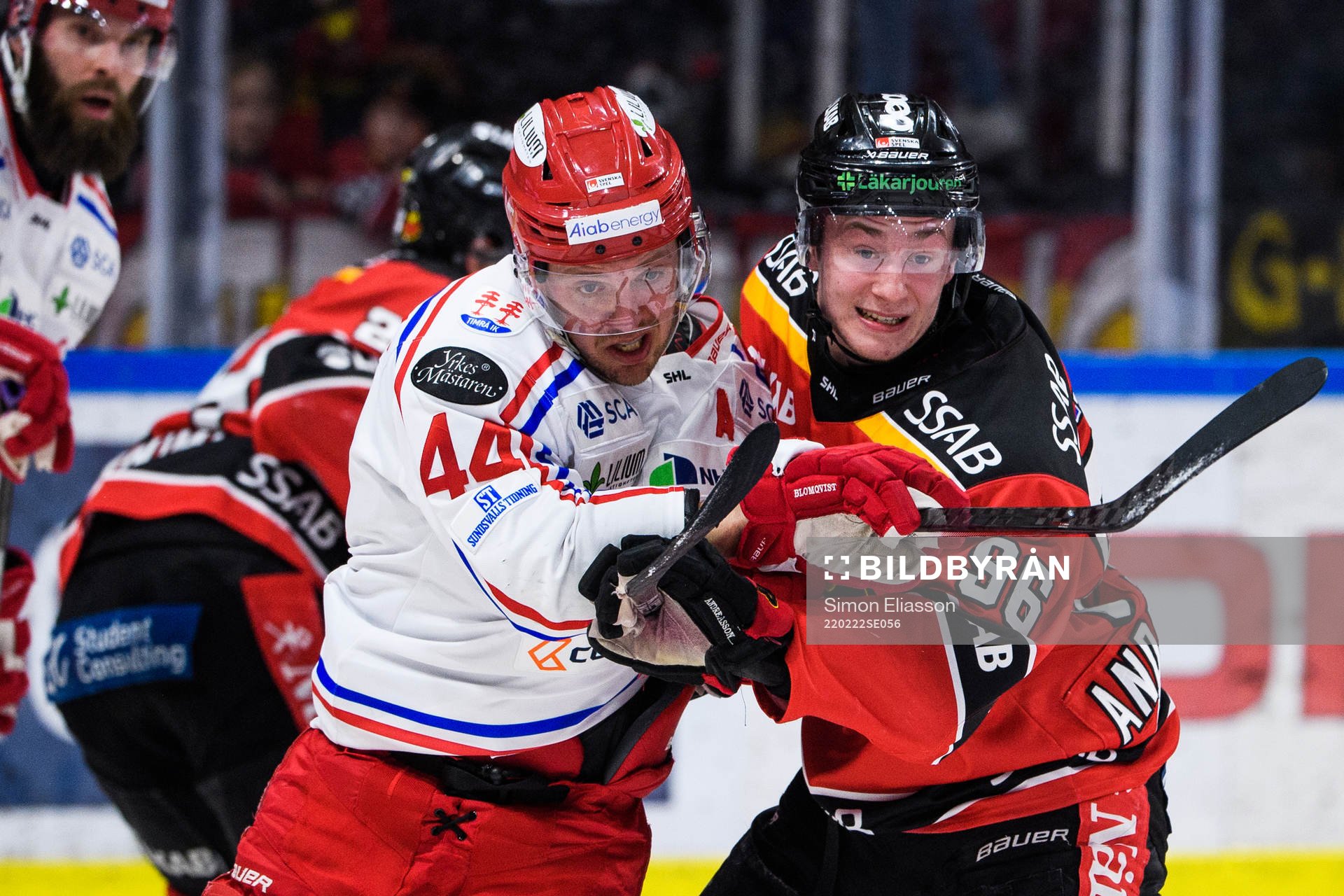 Timrås Jacob Blomqvist och Luleås Pontus Andreasson