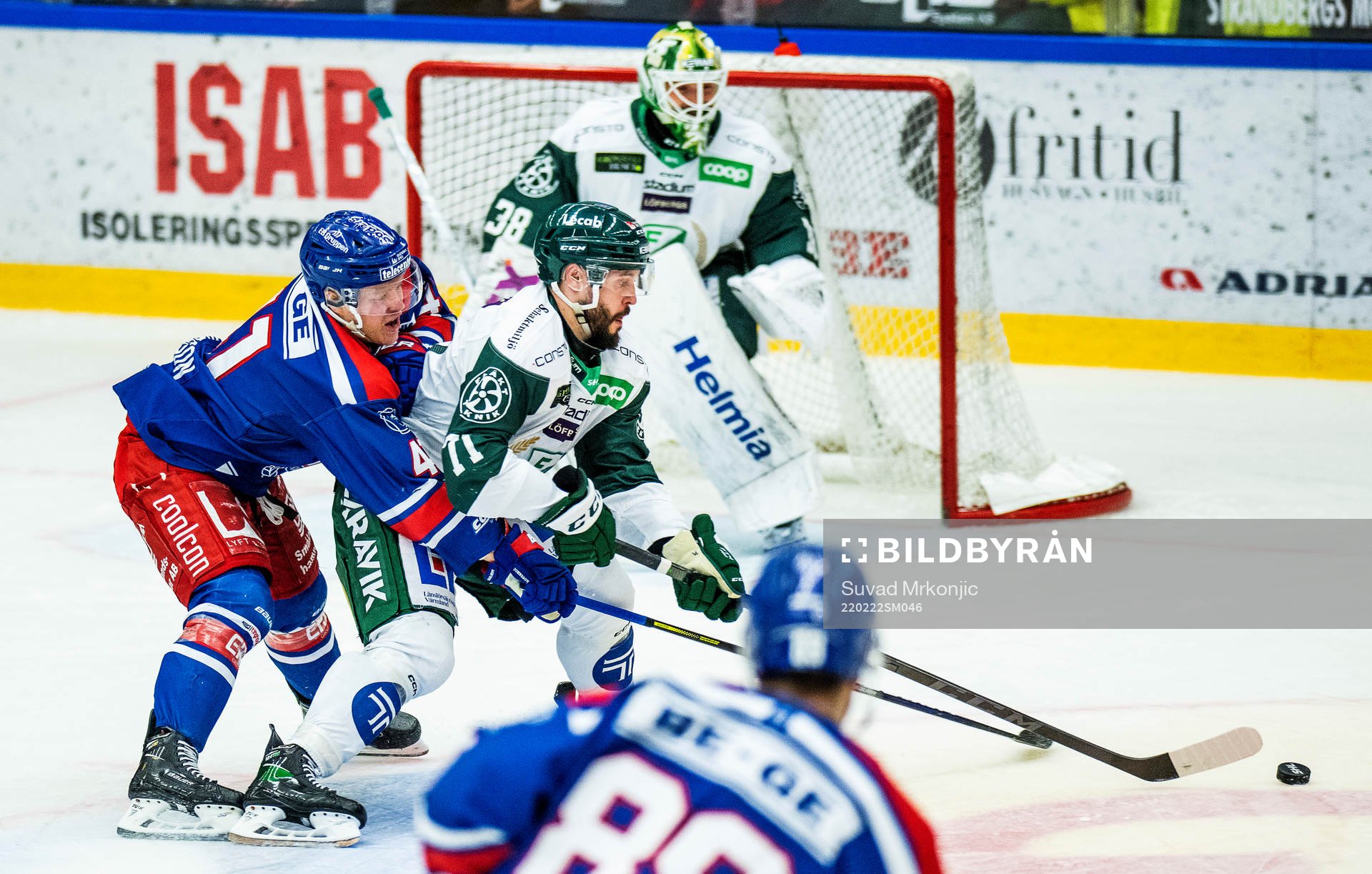 Oskarshamns Johan Johnsson och Färjestads Jesse Virtanen