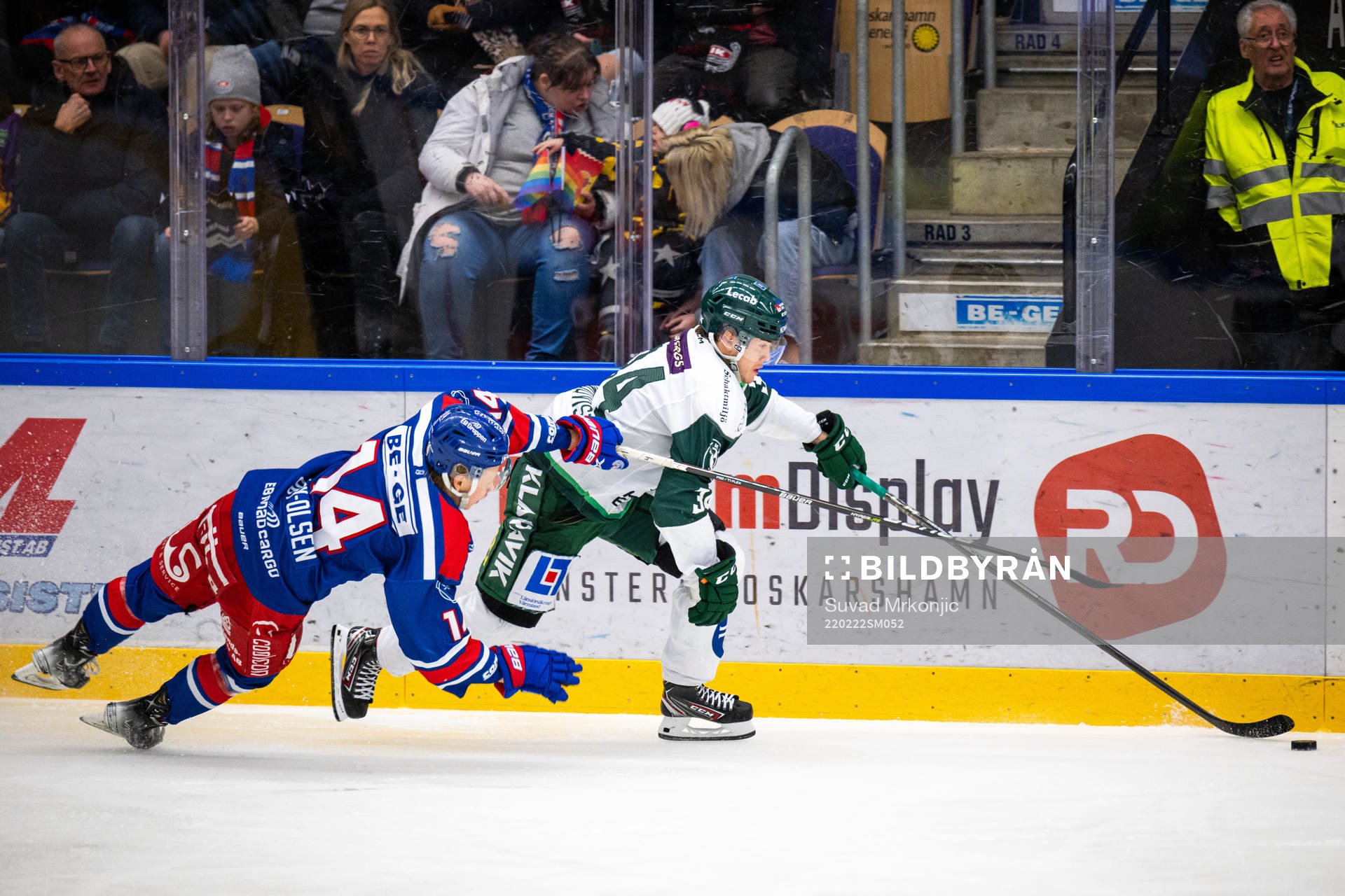 Oskarshamns Mikkel Øby-Olsen och Färjestads Michael