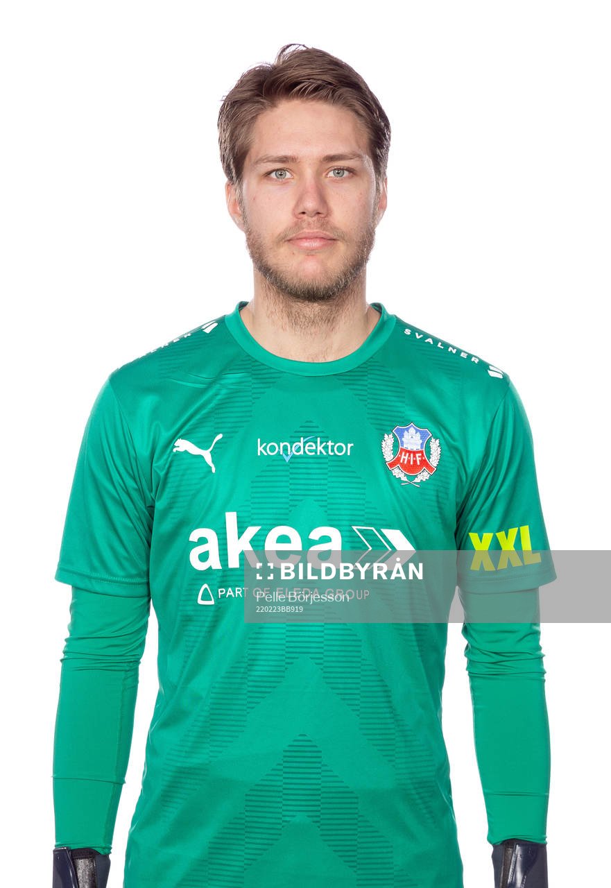 Helsingborgs Kalle Joelsson poserar för ett porträtt den 23 februari 2022 i Helsingborg.