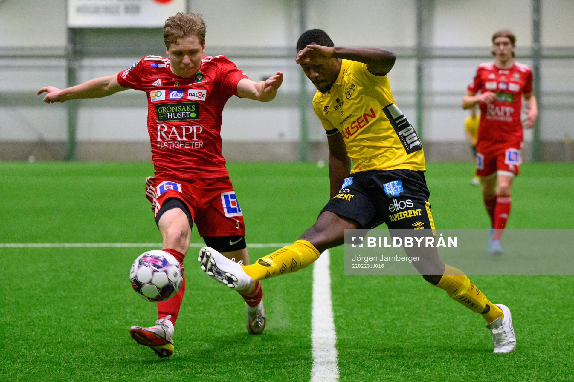 Elfsborgs Prince Isaac Kouame under träningsmatchen i fotboll mellan Elfsborg och Skövde den 23 februari 2022 i Borås. 