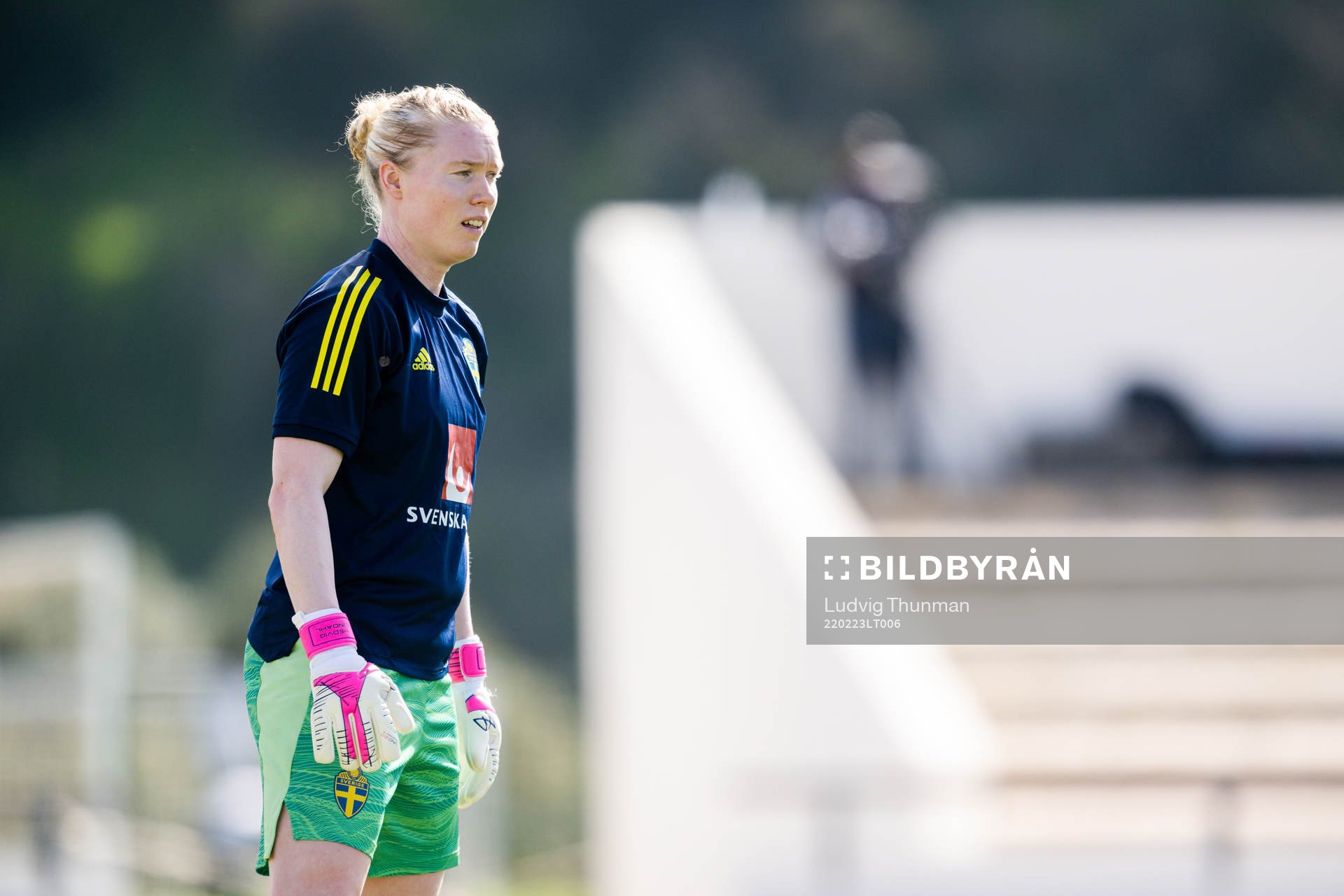 Goalkeeper Hedvig Lindahl of Sweden