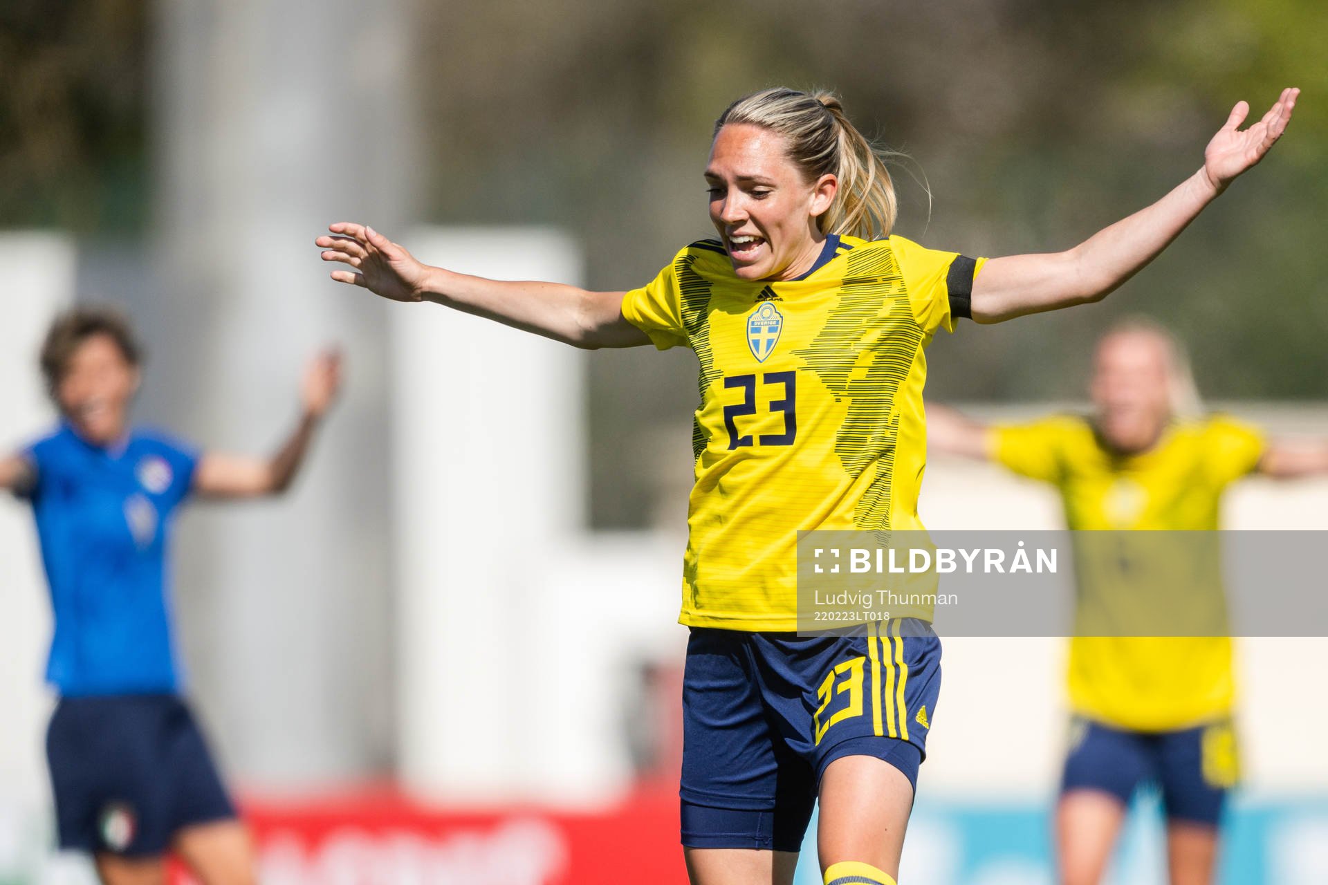 Elin Rubensson of Sweden reacts