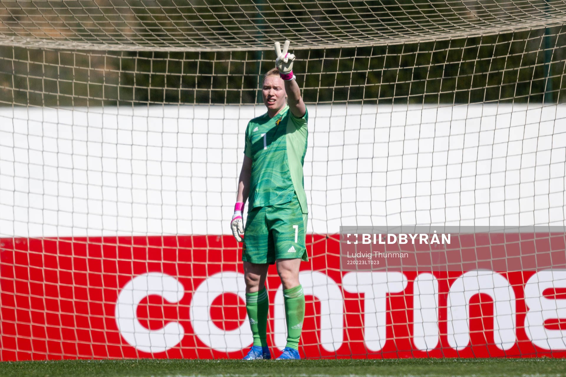 Goalkeeper Hedvig Lindahl of Sweden