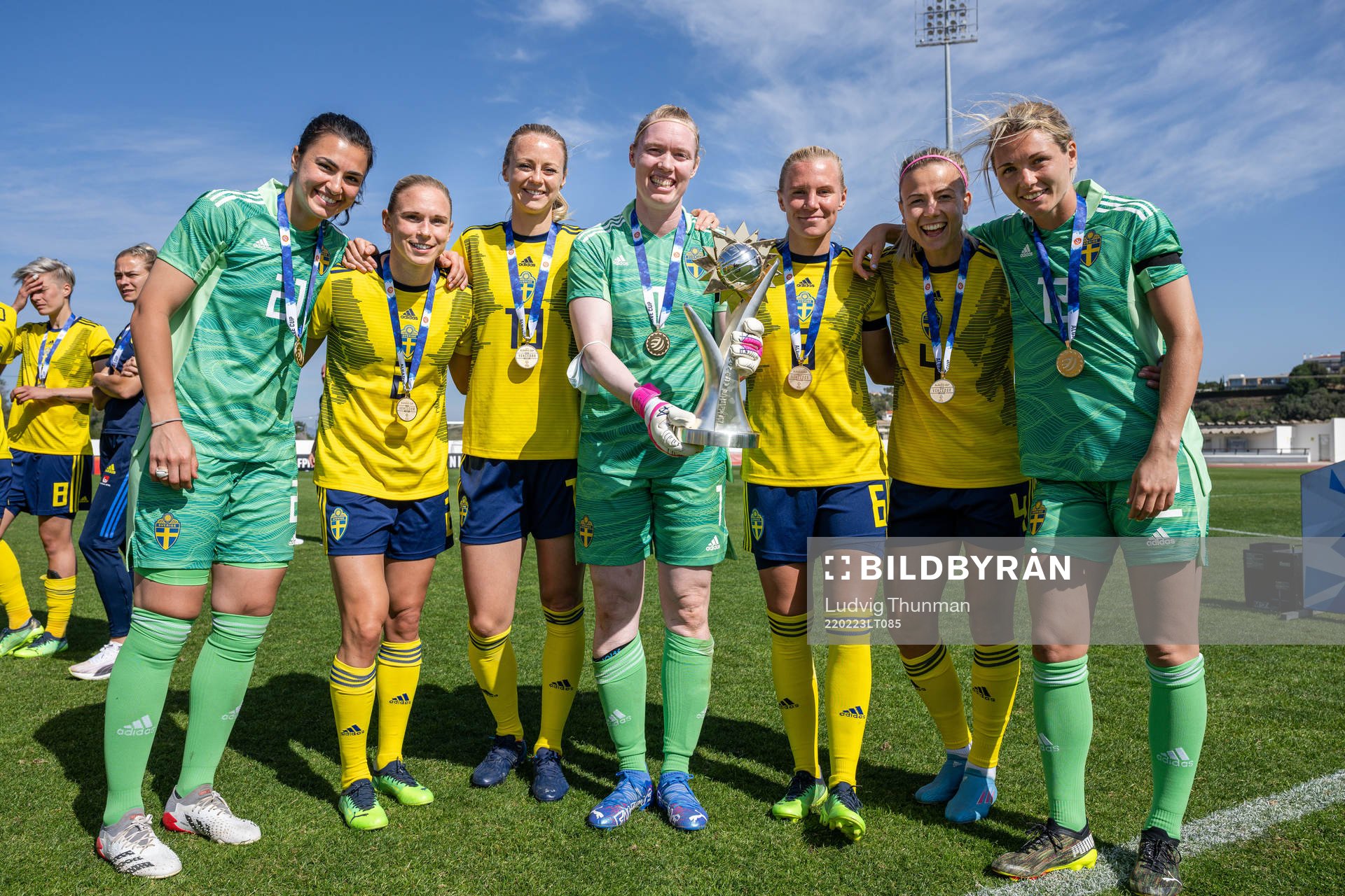 Goalkeeper Zecira Musovic, Jonna Andersson , Amanda
