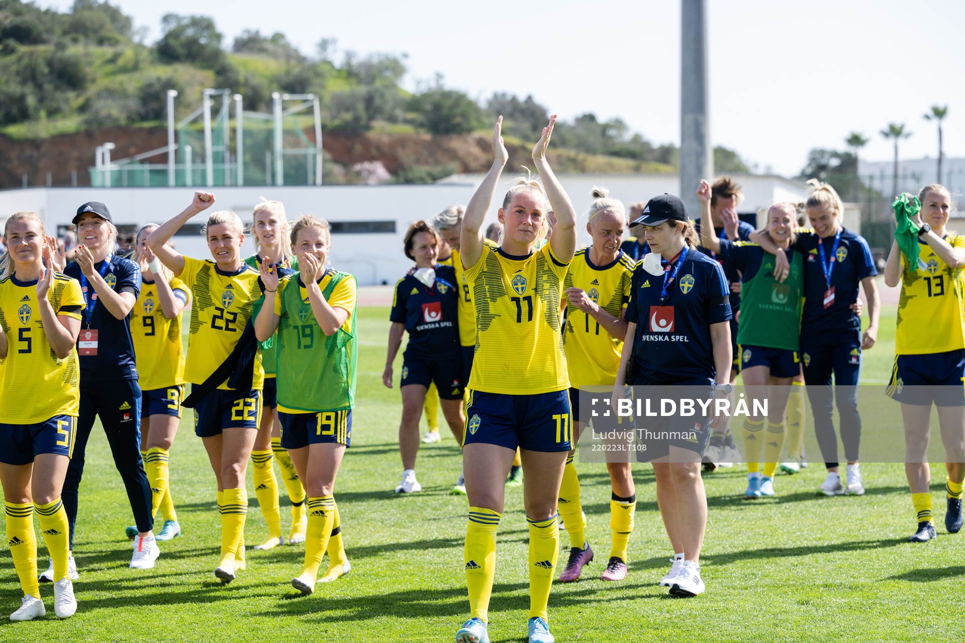 Stina Blackstenius of Sweden celebrates