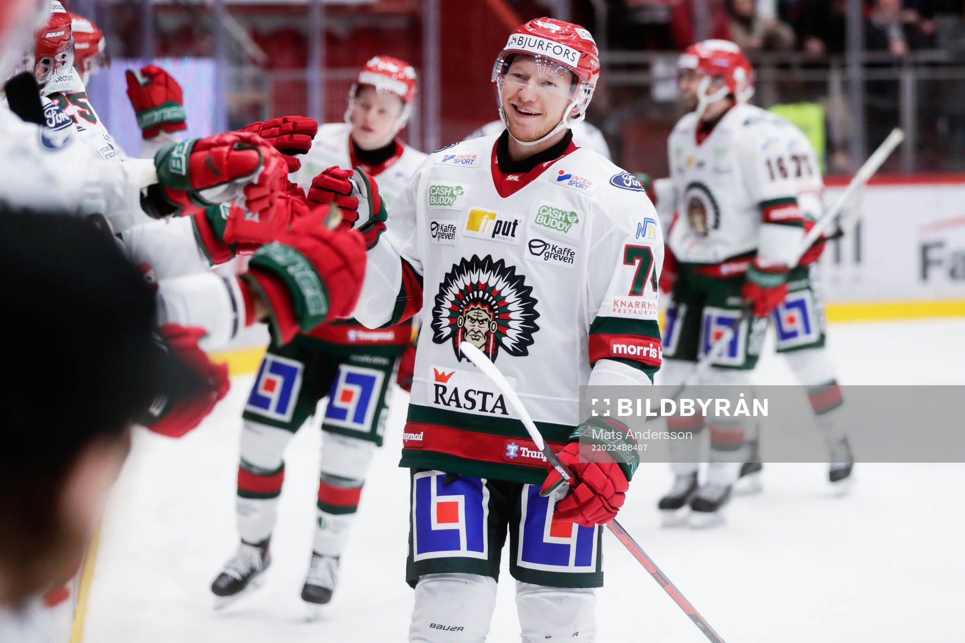Frölundas Andreas Borgman jublar