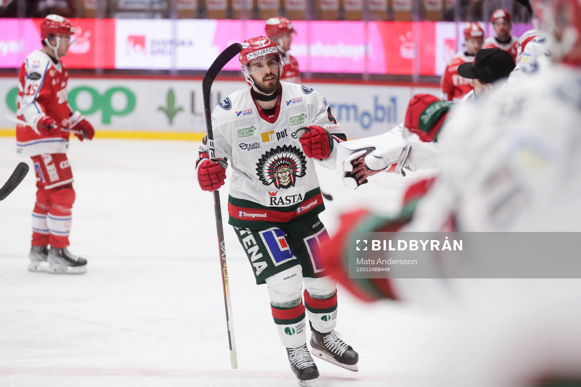Frölundas Daniel Torgersson jublar
