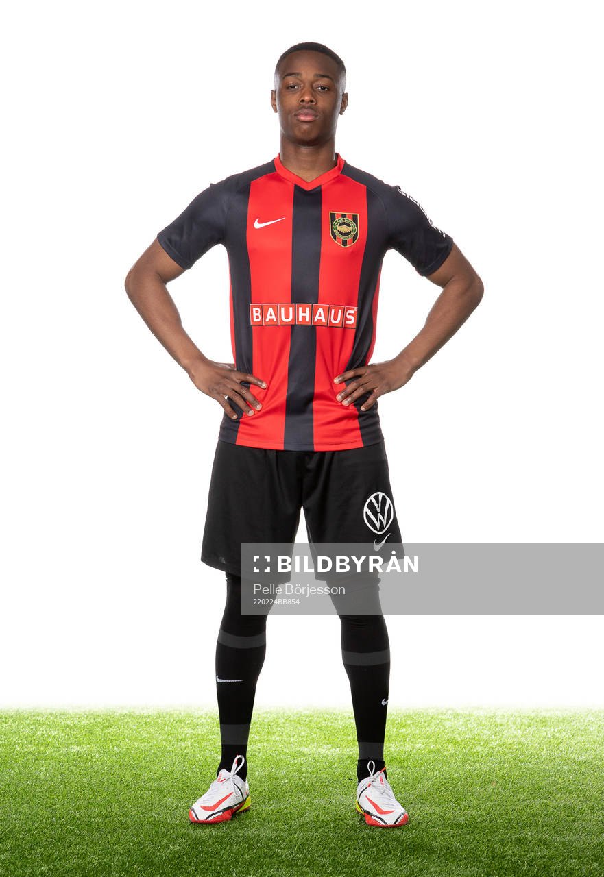 Brommapojkarnas Richie Omorowa poserar för ett porträtt den 24 februari 2022 i Stockholm.