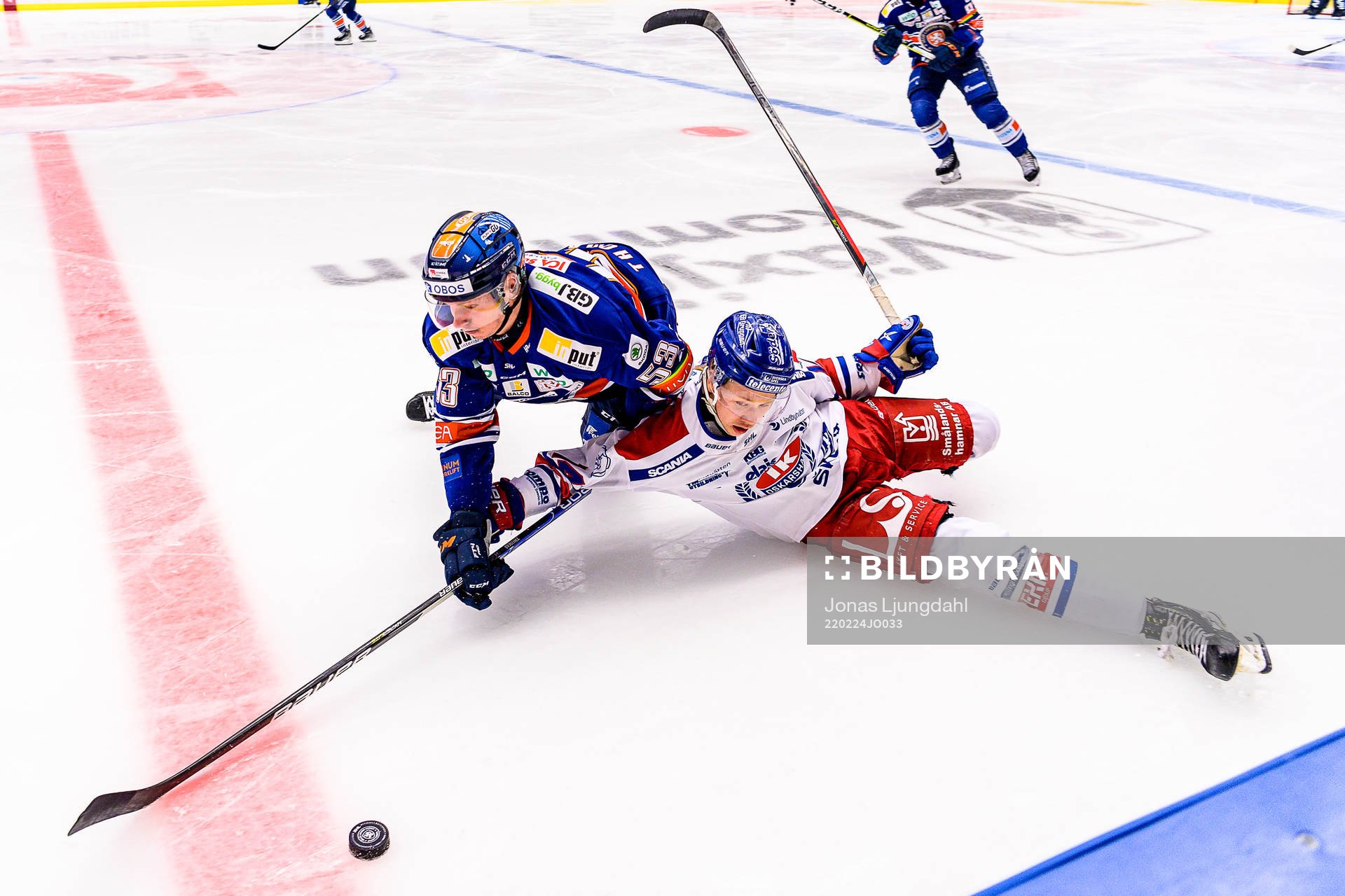 Växjös Ben Thomas och Oskarshamns Mikkel Øby-Olsen