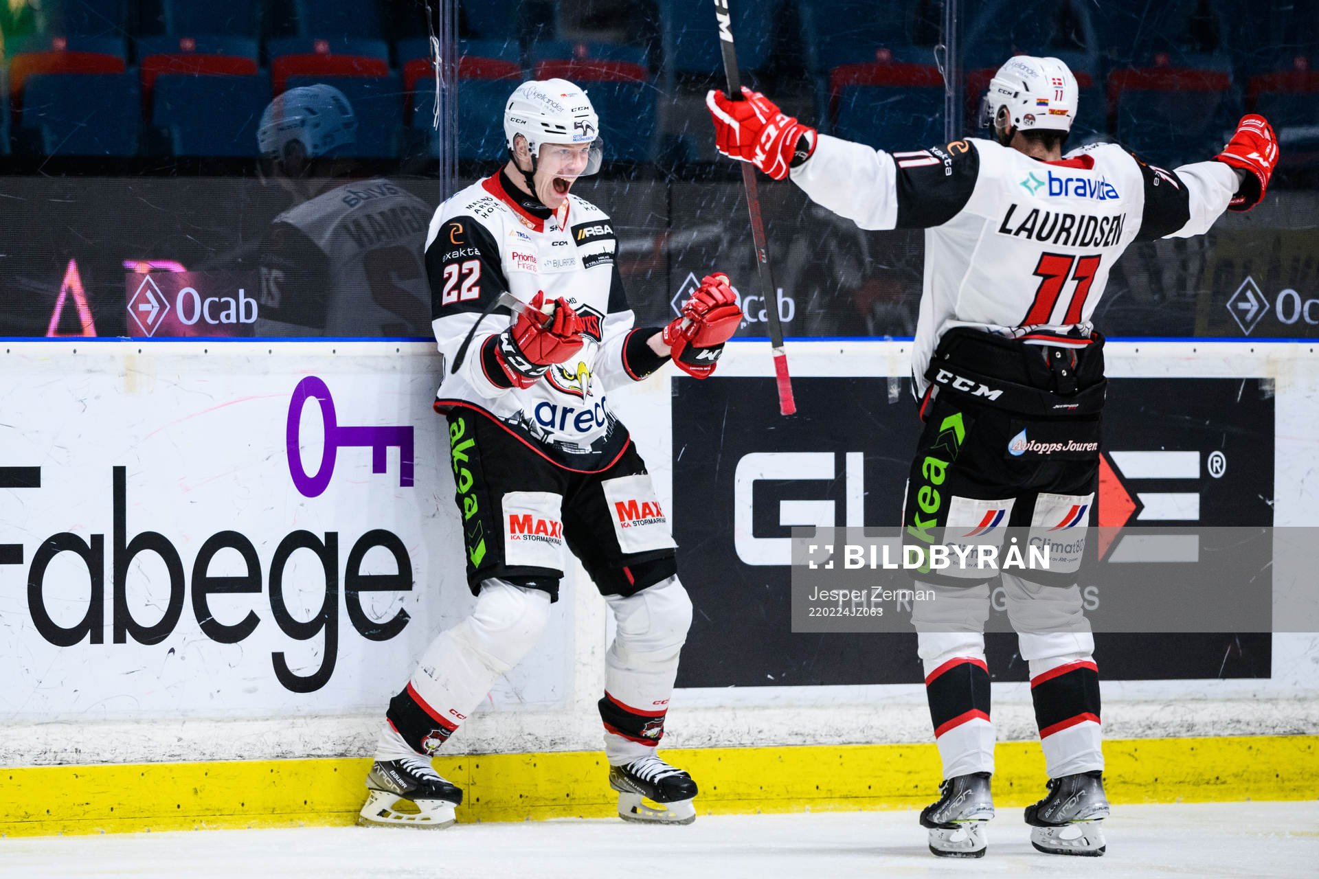 Malmö Redhawks Lars Bryggman jublar