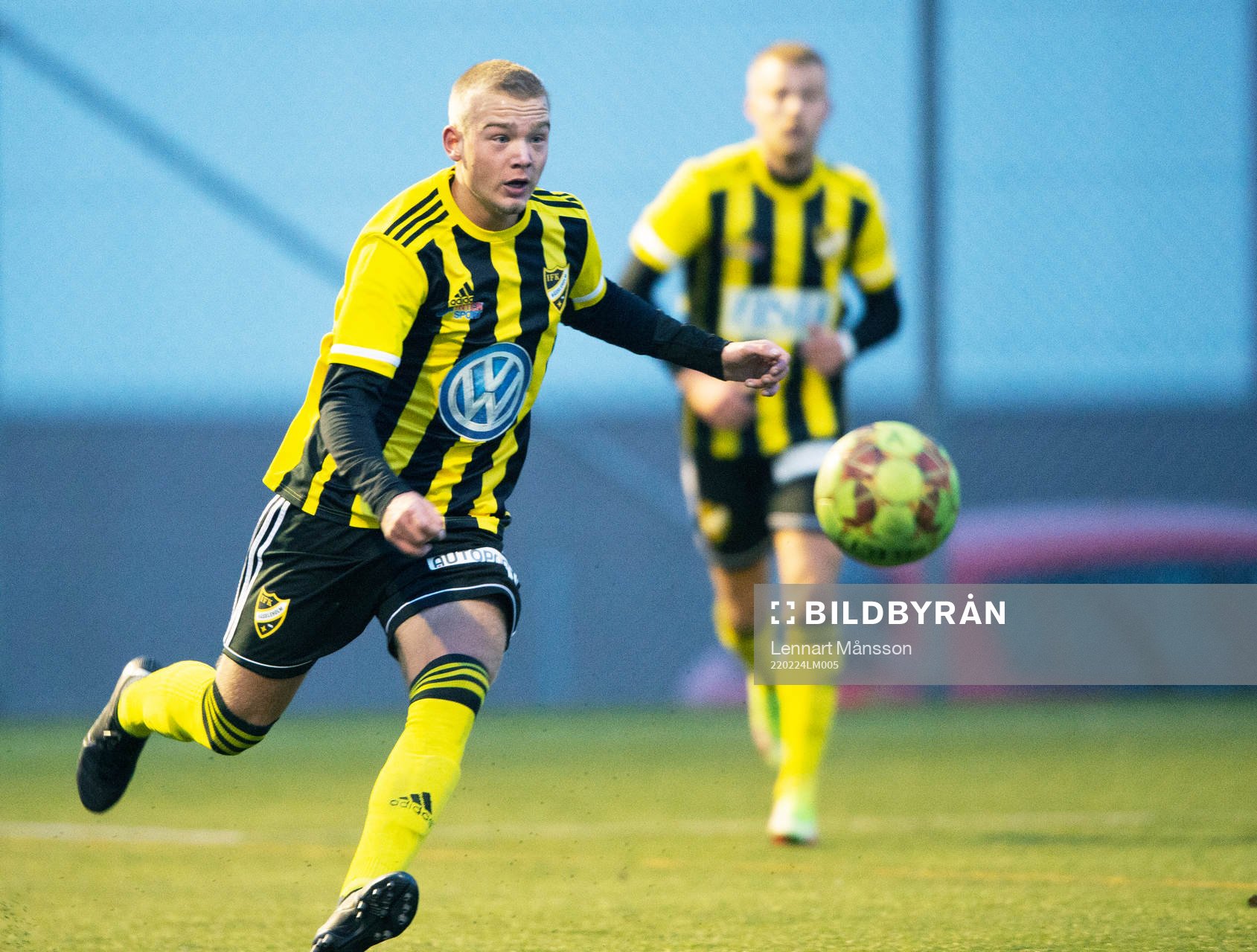 IFK Hässleholms Olle Kjellman Olblad i träningsmatchen