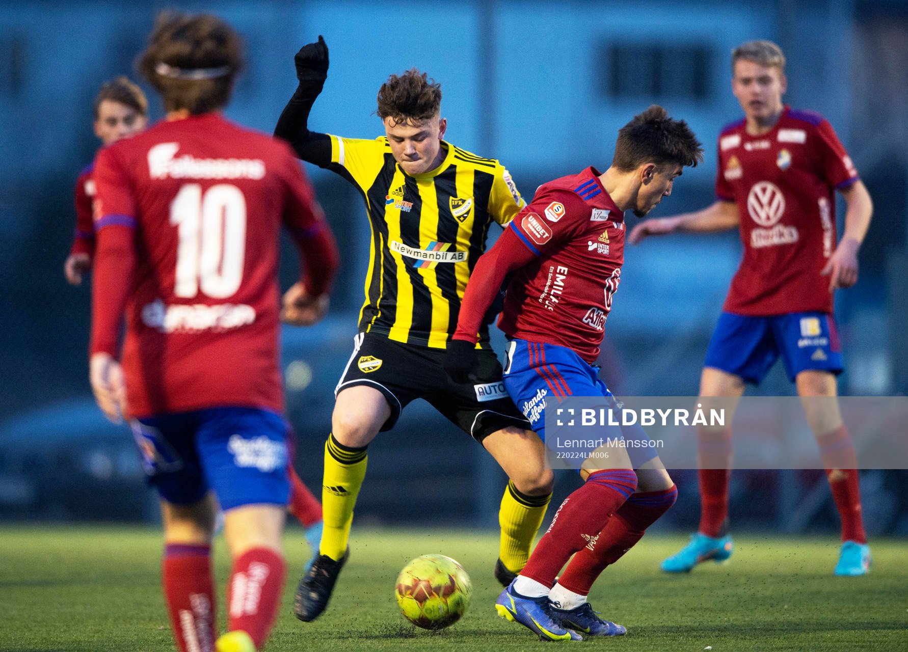 IFK Hässleholms Max Nilsson i träningsmatchen mellan IFK