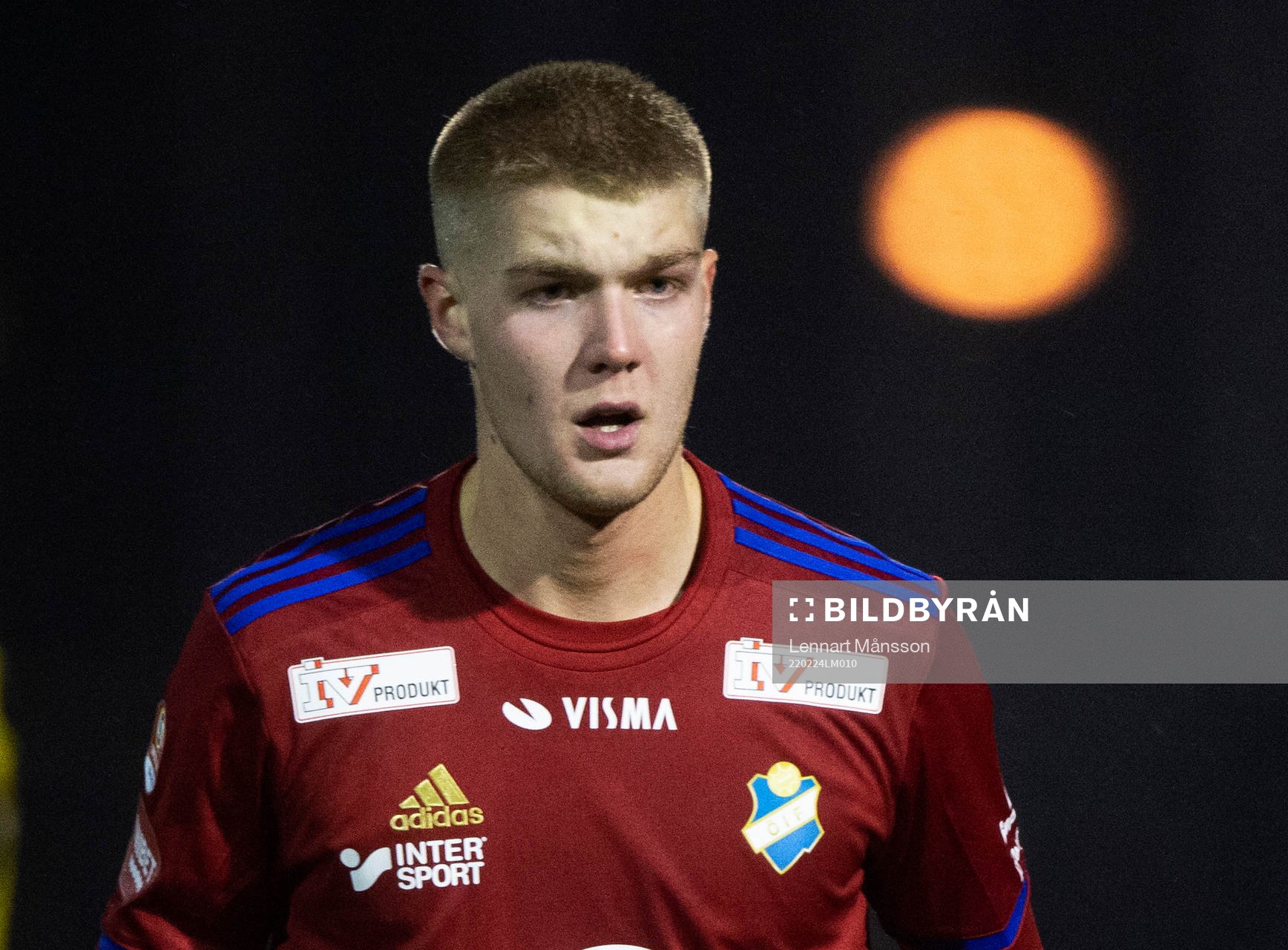 Östers Dennis Svernfors  i träningsmatchen mellan IFK
